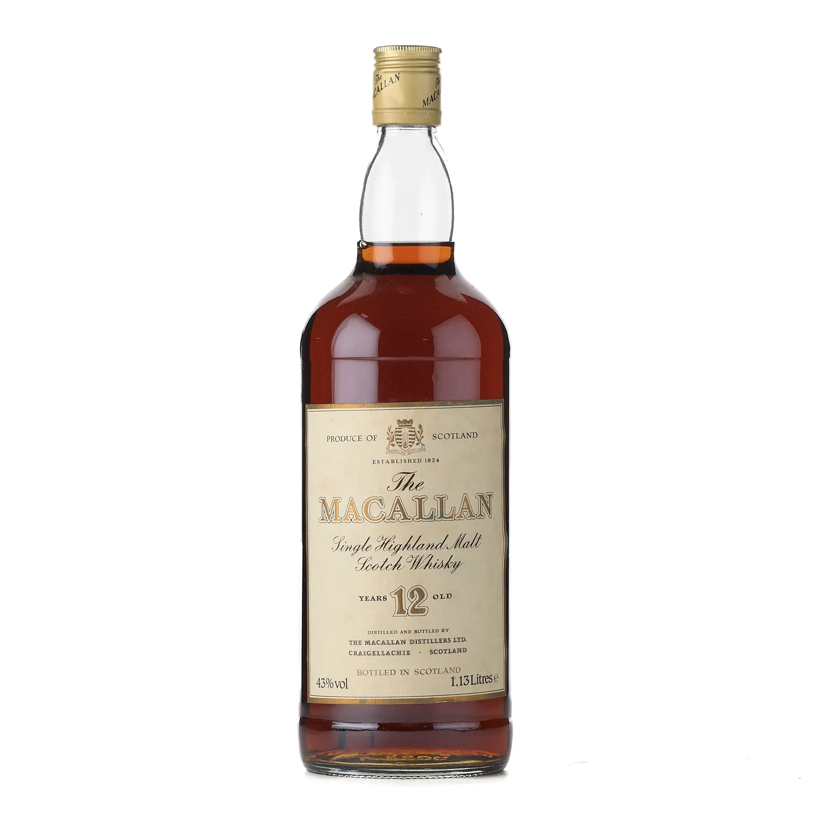 Macallan 12 Year Old Bottled 1990s 113cl / 43%, Sherry Cask, 1980, 43% whisky bottle