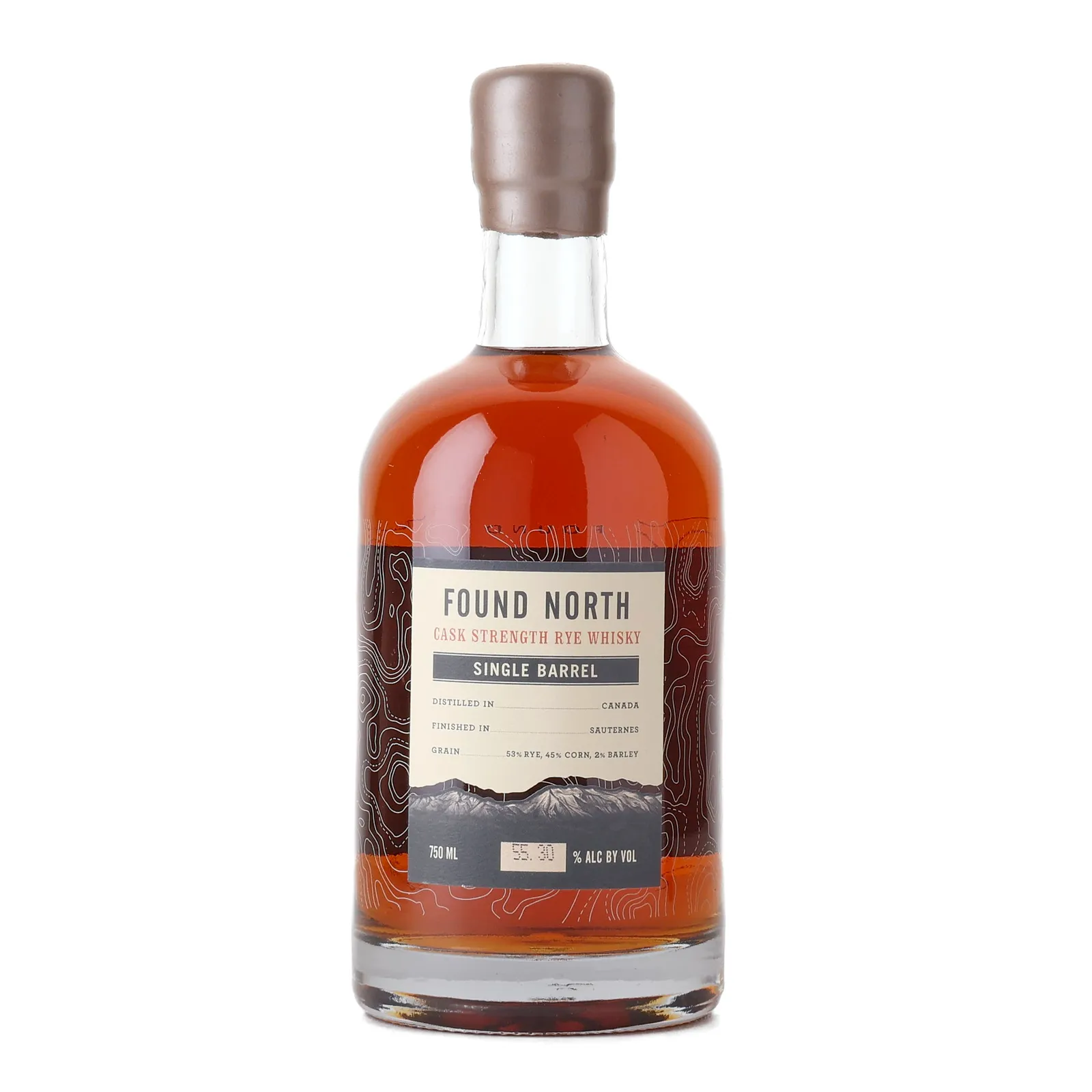 Found North Cask Strength Rye Single Barrel 10 Year Old, Sauternes Cask, Cask #5981, 2024, 55.3% whisky bottle