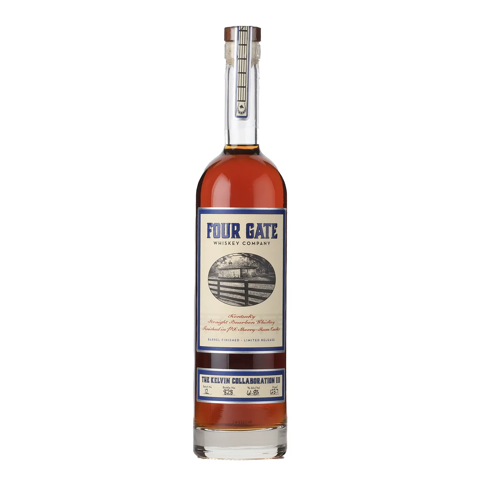 Four Gate Kelvin Collaboration III, PX Sherry-Rum Cask, Batch No. 12, 61.9% whisky bottle