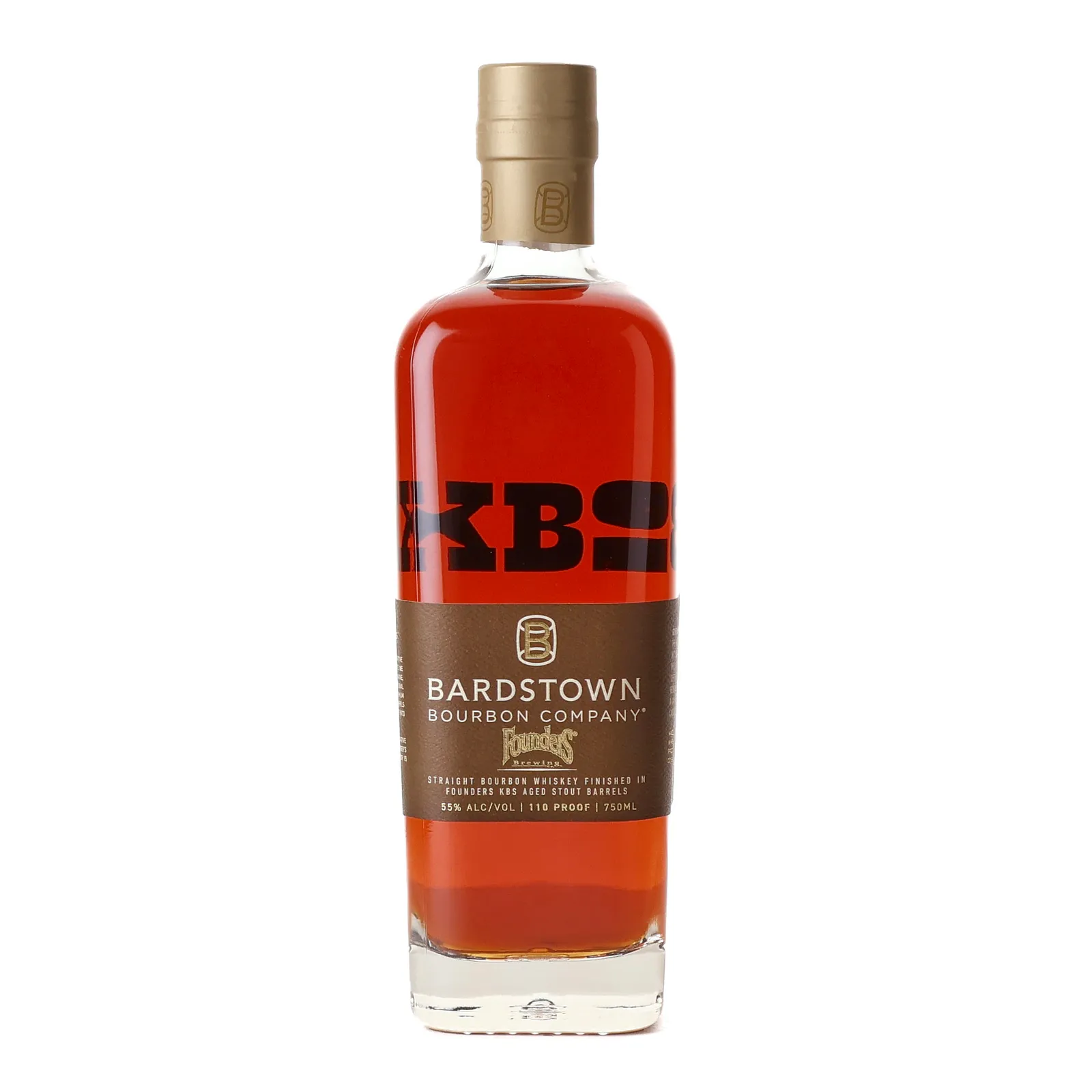 Bardstown Bourbon Company Collaborative Series: Founders Bourbon, Stout Cask, 1 Year Old, 55% whisky bottle
