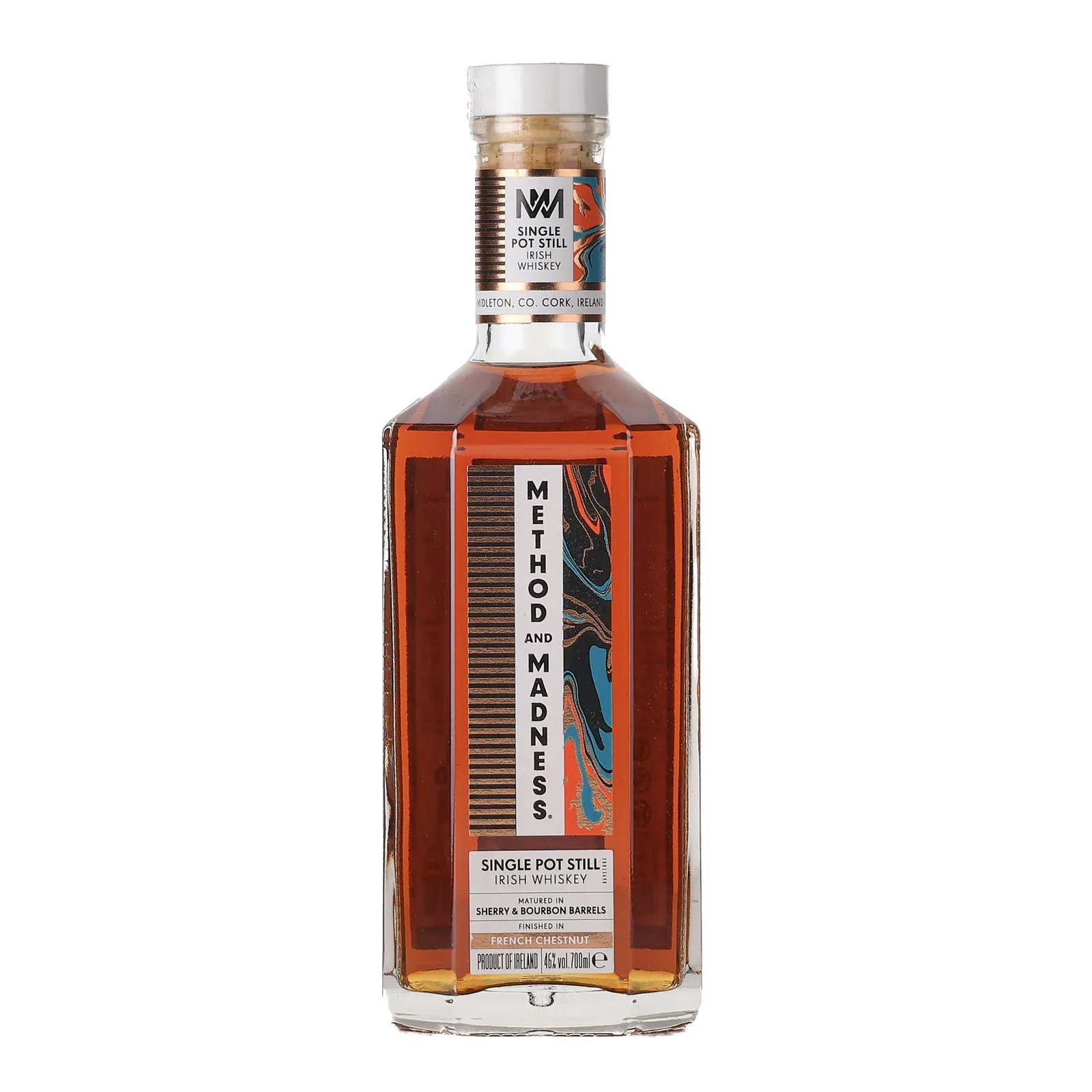Midleton Method & Madness French Chestnut Finish, Sherry Cask, Bourbon Cask, French Chestnut Cask, Batch Batch No. 1, 46% whisky bottle