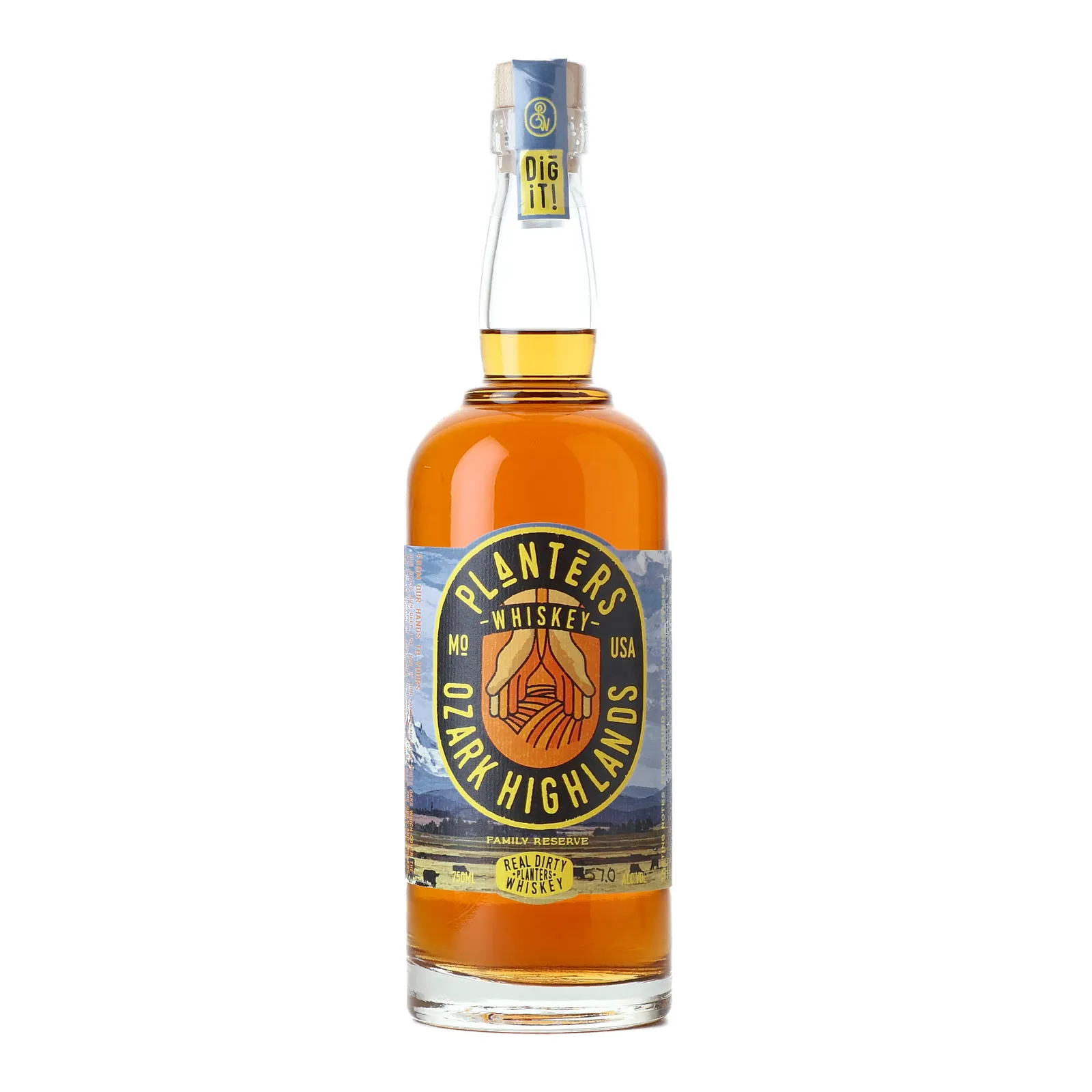 Planters Ozark Highlands Whiskey Family Reserve, Oak Cask, 57% whisky bottle