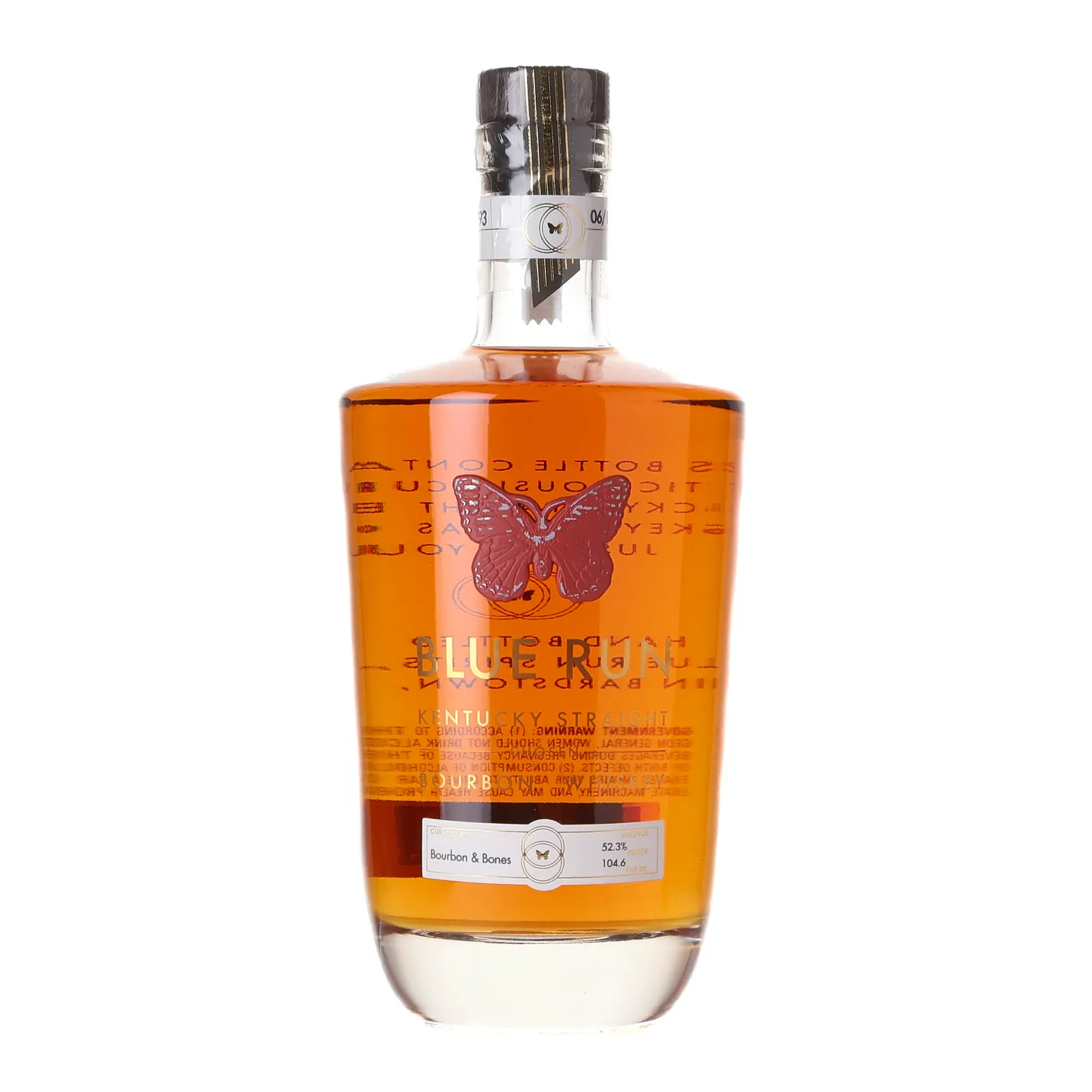 Blue Run Chosen Bourbon & Bones Private Barrel Selection 8 Year Old, New Charred Oak Cask, 2024, 52.3% whisky bottle