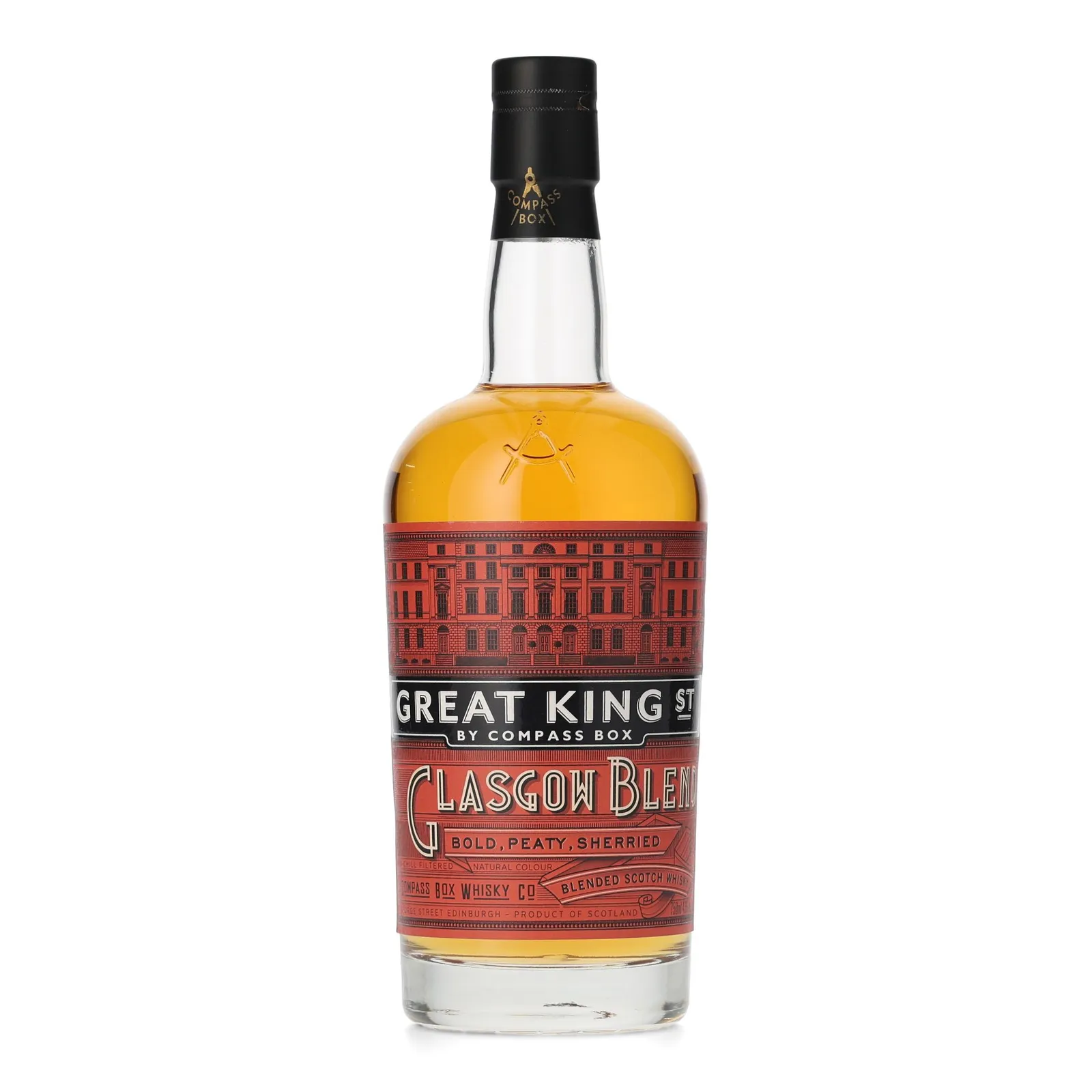 Compass Box Great King Street Glasgow Blend, Bourbon & Sherry Cask, 43% whisky bottle