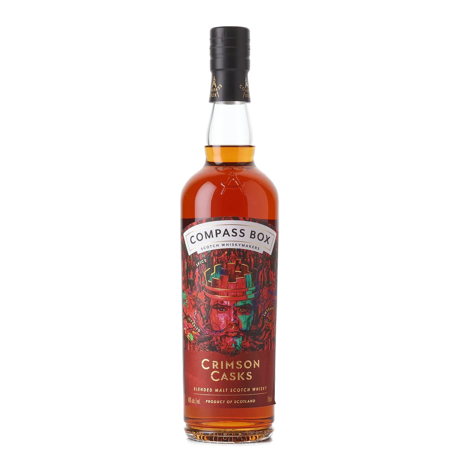 Compass Box Crimson Cask, Oloroso Sherry Cask, 46% whisky bottle