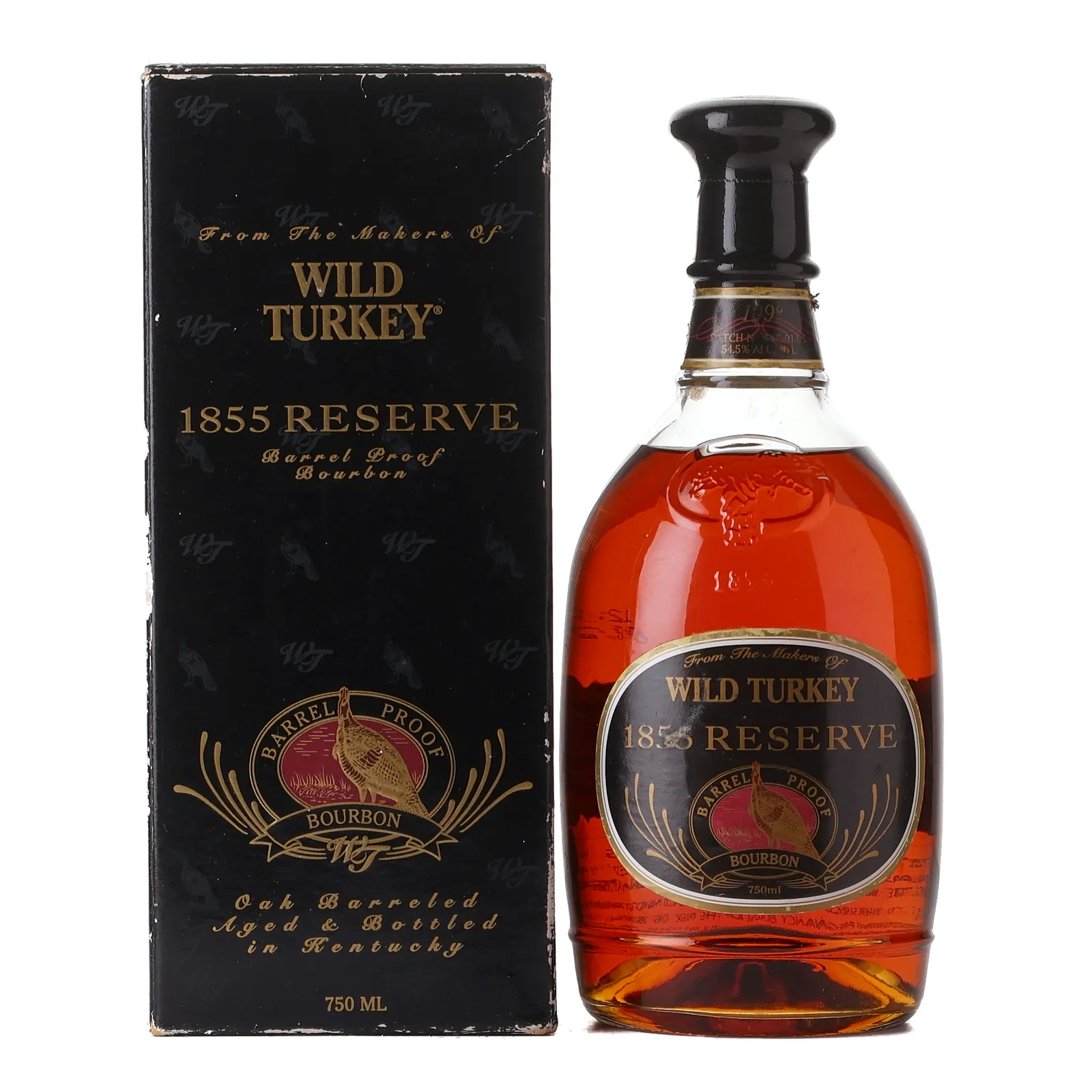 Wild Turkey 1855 Reserve Barrel Proof Bourbon, 1995, 54.5% whisky bottle