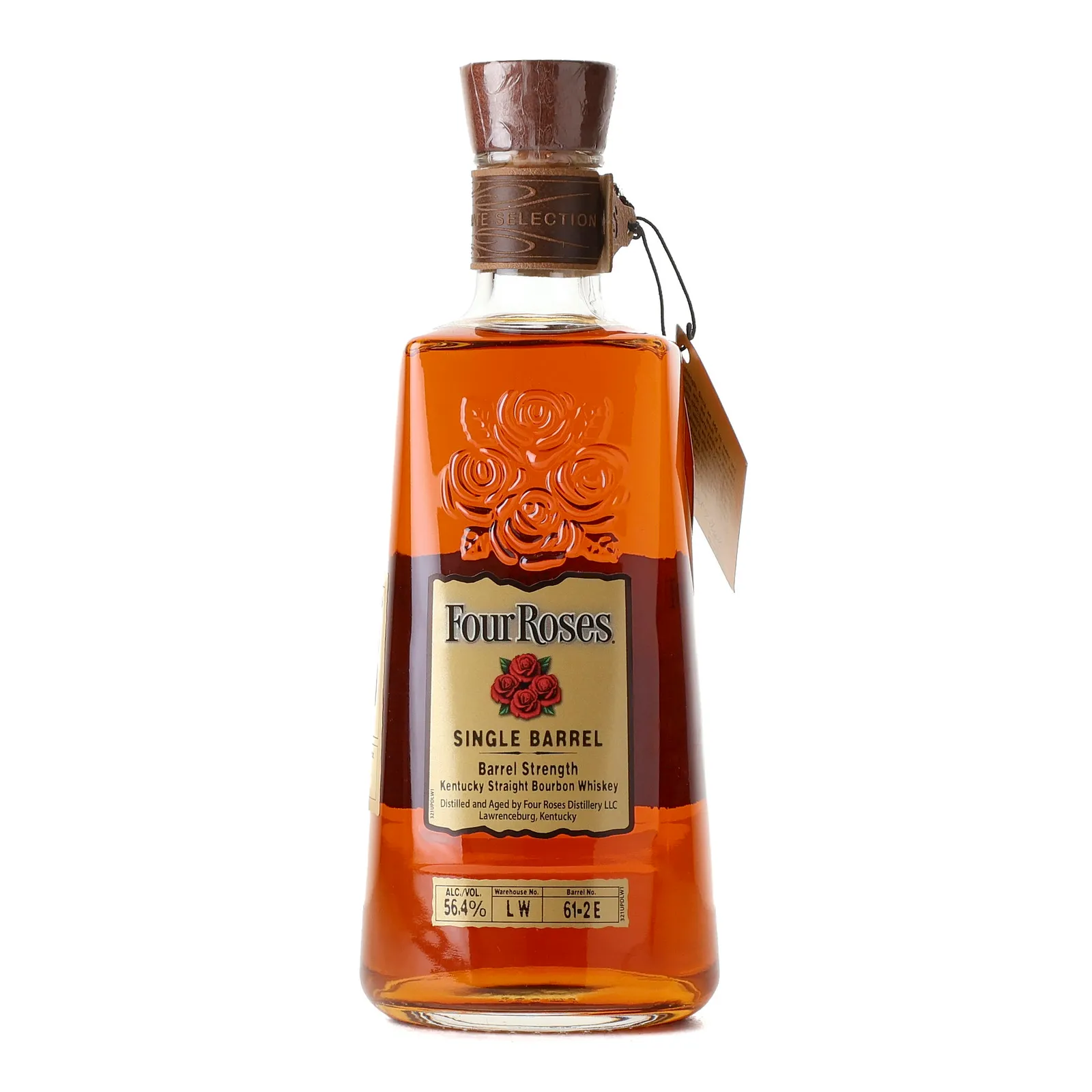Four Roses Barrel Strength OESK Chris' Pick 10 Year Old, New Charred Oak Cask, Cask #61-2E, Batch No. LW 61-2E (Tier 2), 2023, 56.4% whisky bottle
