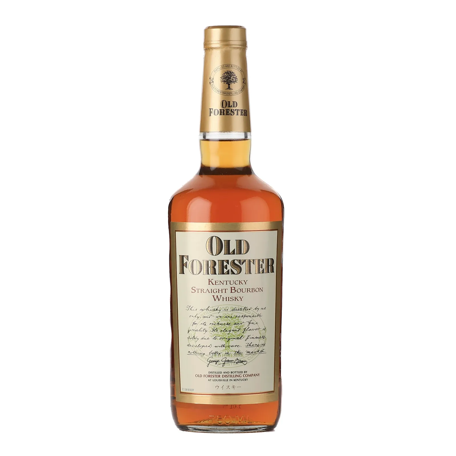 Old Forester Bourbon (Japanese Export), New Charred Oak Cask, 1990, 43% whisky bottle