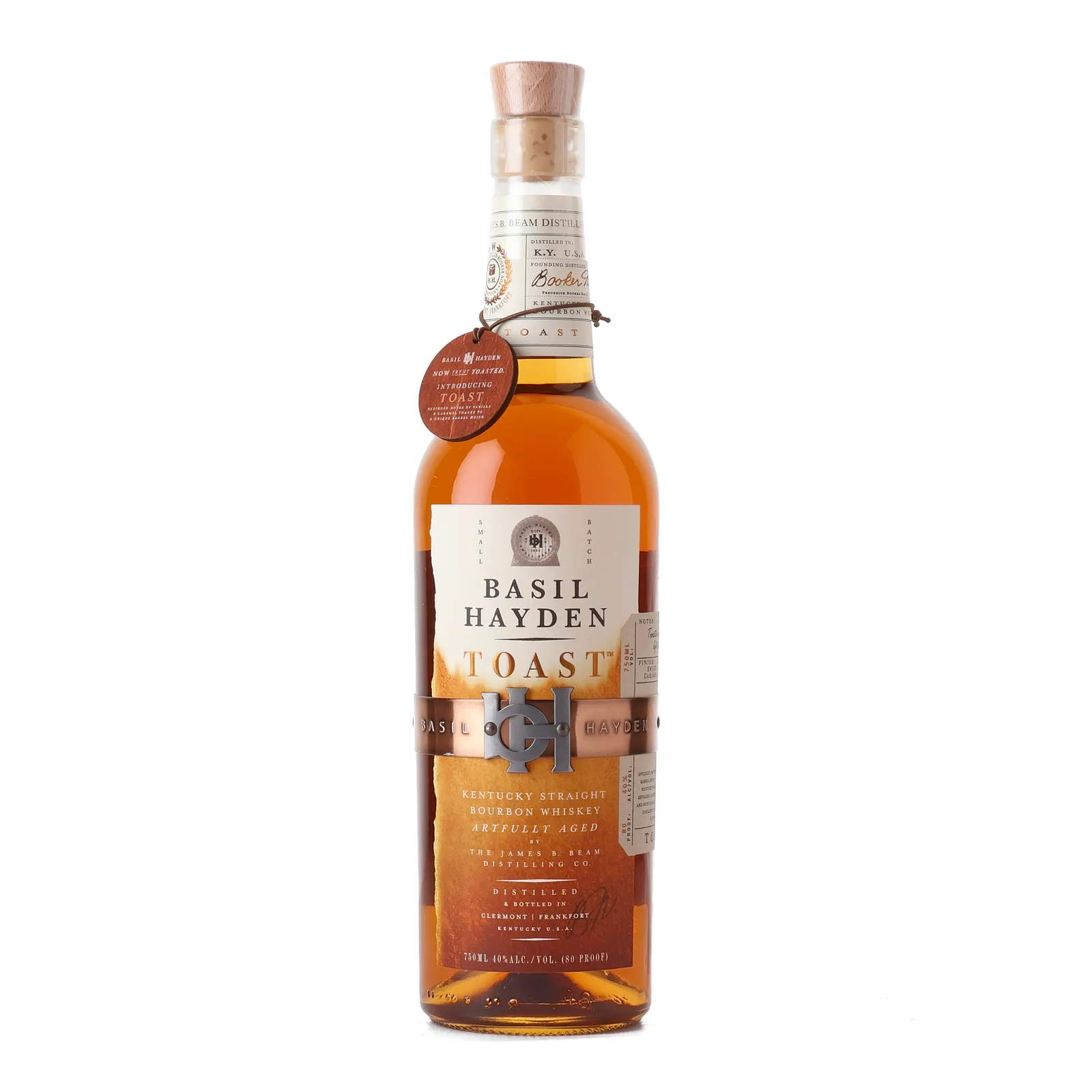 Basil Hayden Toast Bourbon, New Charred Oak & Toasted Oak Cask, 2021, 40% whisky bottle