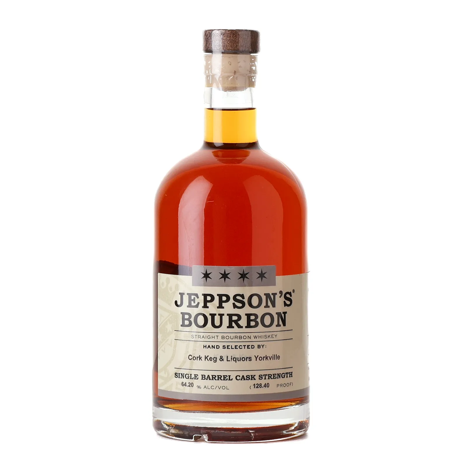 Jeppson's Cask Strength Bourbon, New Charred American Oak Cask, Cork Keg & Liquors Yorkville, 64.2% whisky bottle
