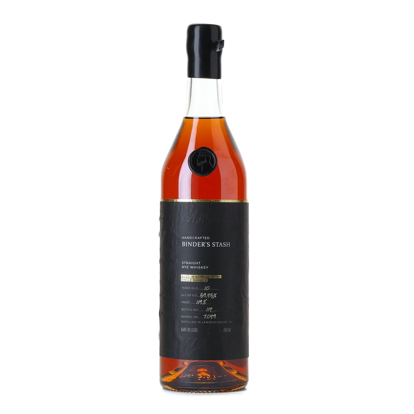 Binder's Stash 'Drink Fine Whiskey' Private Barrel Selection 10 Year Old, Cask #7099, Stoddard Spirits, 59.9% whisky bottle