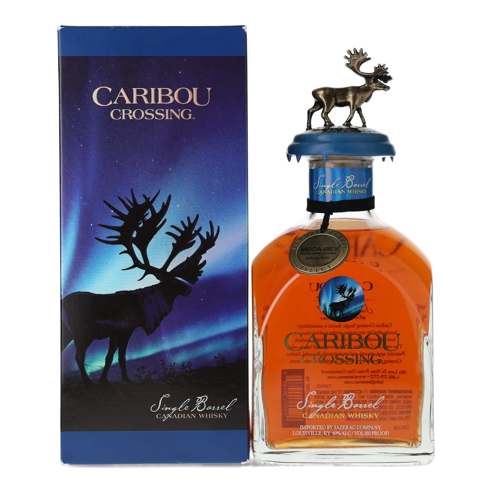 Caribou Crossing Mega-Bev Private Barrel Selection, Cask #129, 2022, 40% whisky bottle