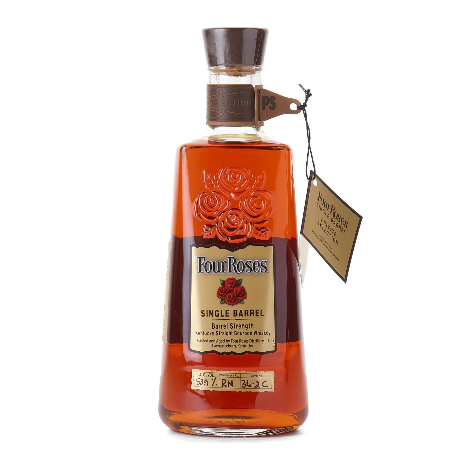 Four Roses Single Barrel Private Selection OESV 'Kentucky Strong' 16 Year Old, Cask #RN 36-2C, 2022, 53.9% whisky bottle
