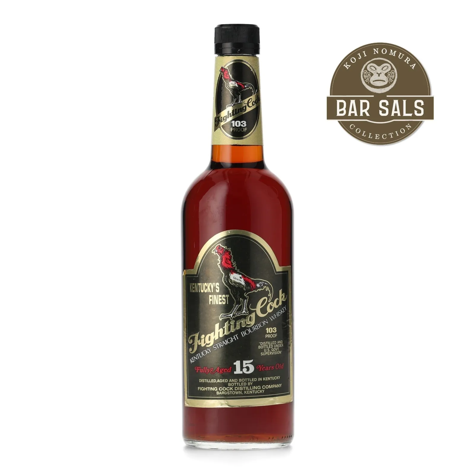 Fighting Cock 15 Year Old, New American Oak Cask, 1992, 51.5% whisky bottle