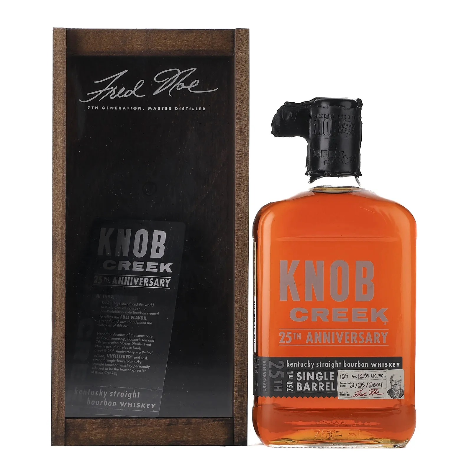 Knob Creek 25th Anniversary Single Barrel 13 Year Old, New Charred Oak Cask, 2017, 62.5% whisky bottle