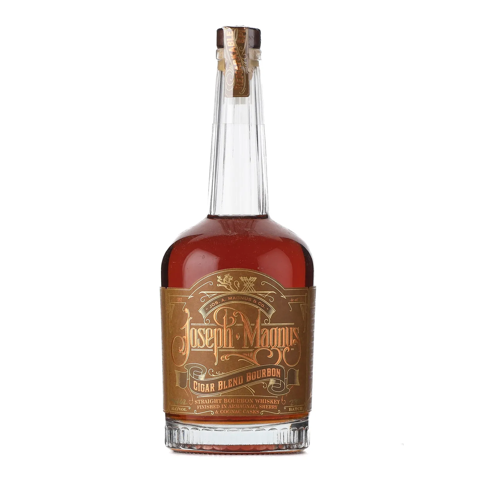 Joseph A. Magnus Cigar Blend Bourbon, Armagnac, Cognac & Sherry Cask, Batch No. 85, 61% whisky bottle
