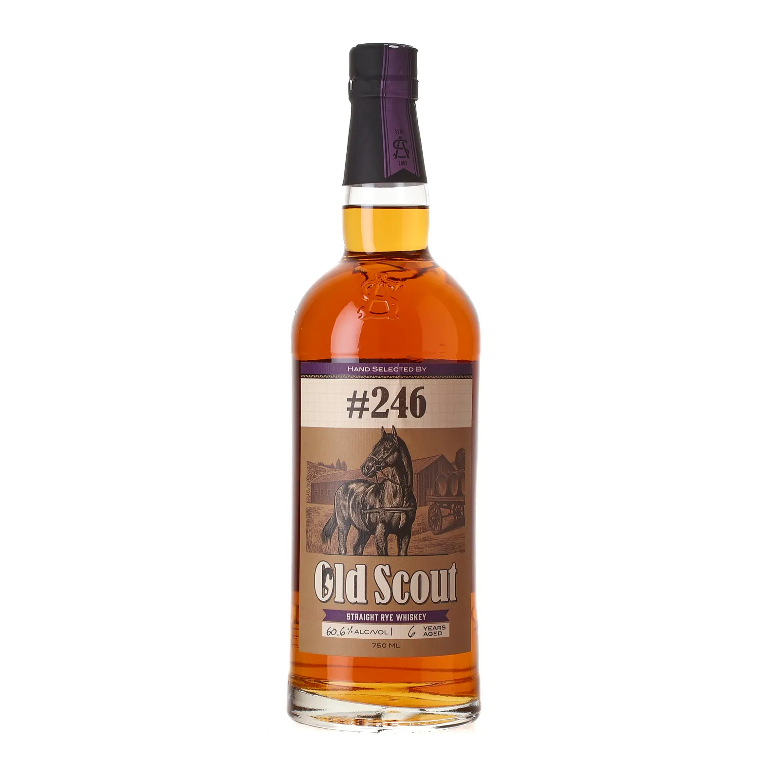 Old Scout Private Barrel Selection 6 Year Old, Cask #16895, Smooth Ambler, 60.6% whisky bottle
