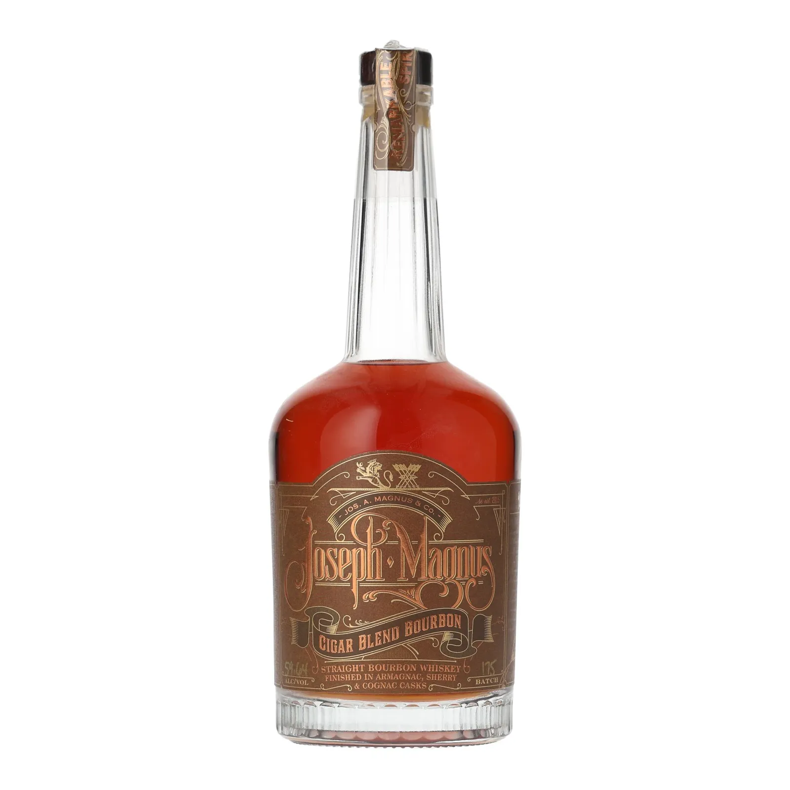 Joseph Magnus Cigar Blend, Armagnac, Cognac & Sherry Cask, Batch No. 175, 2023, 59.64% whisky bottle