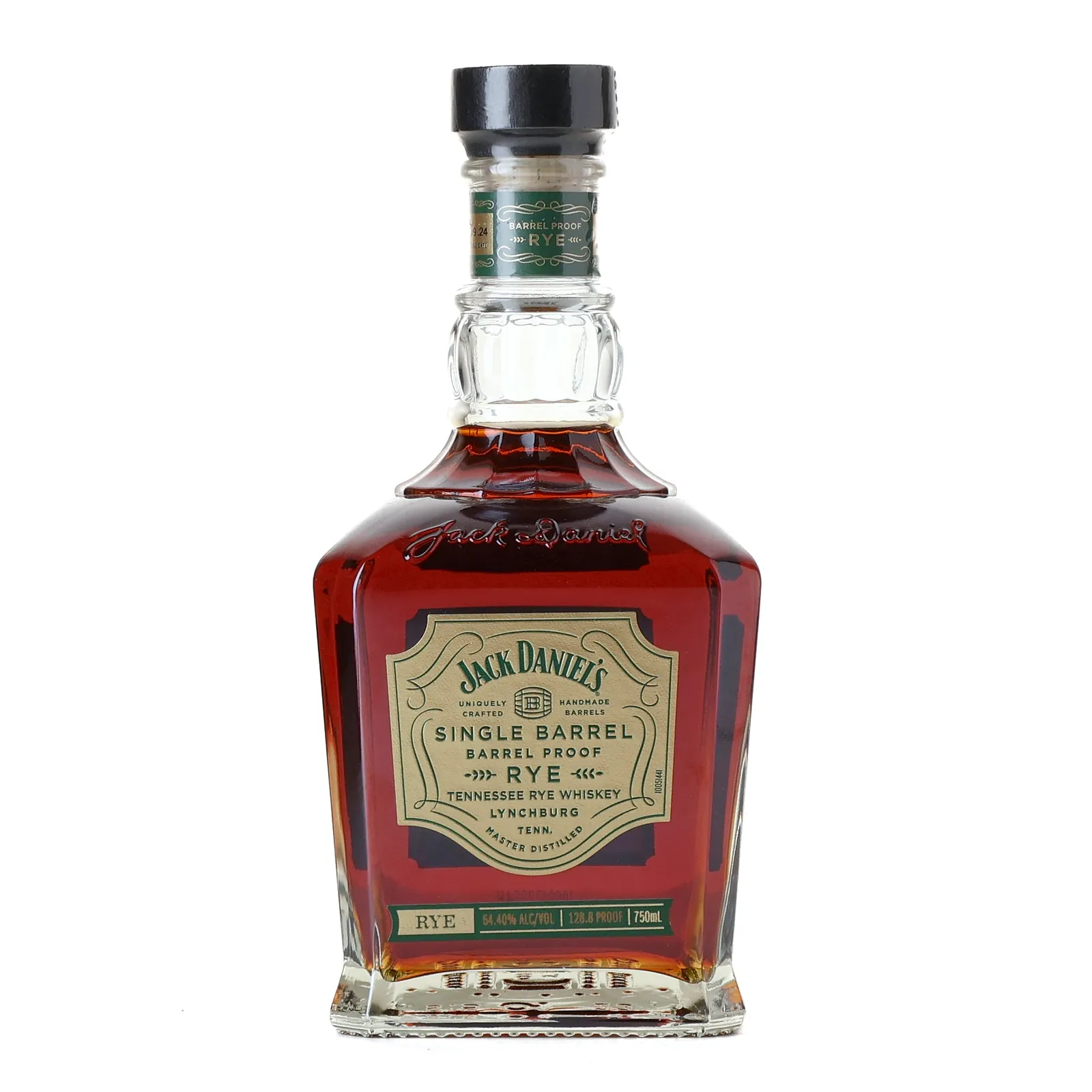 Jack Daniel's Single Barrel Barrel Proof Rye, Cask #24-07836, 2024, 64.4% whisky bottle
