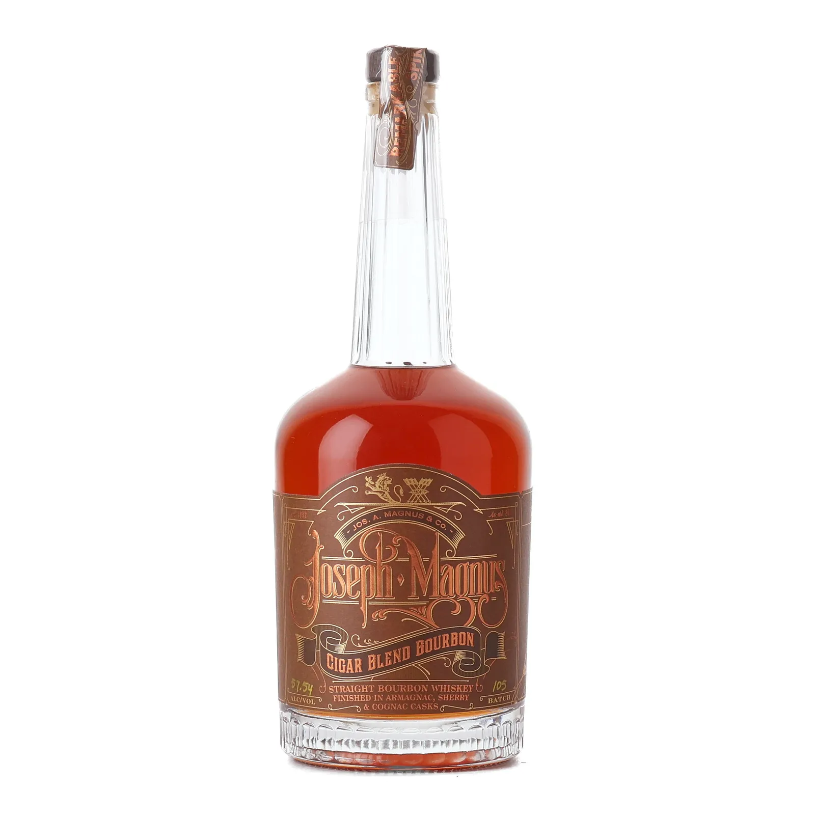 Joseph A. Magnus Cigar Blend Bourbon, Batch No. 105, 57.5% whisky bottle