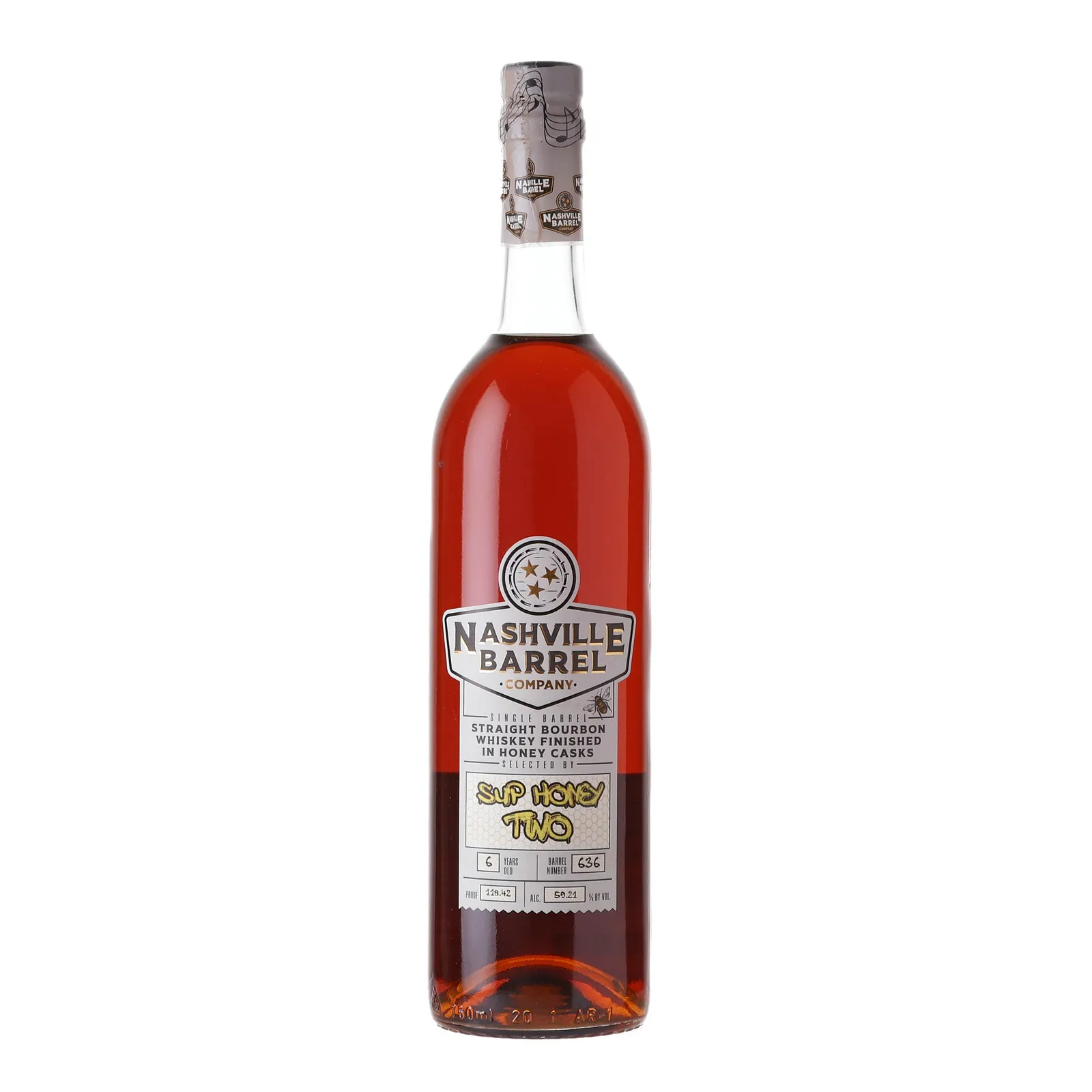 Nashville Barrel Company Sup Honey Two 6 Year Old, Honey Cask, Cask #636, 59.21% whisky bottle