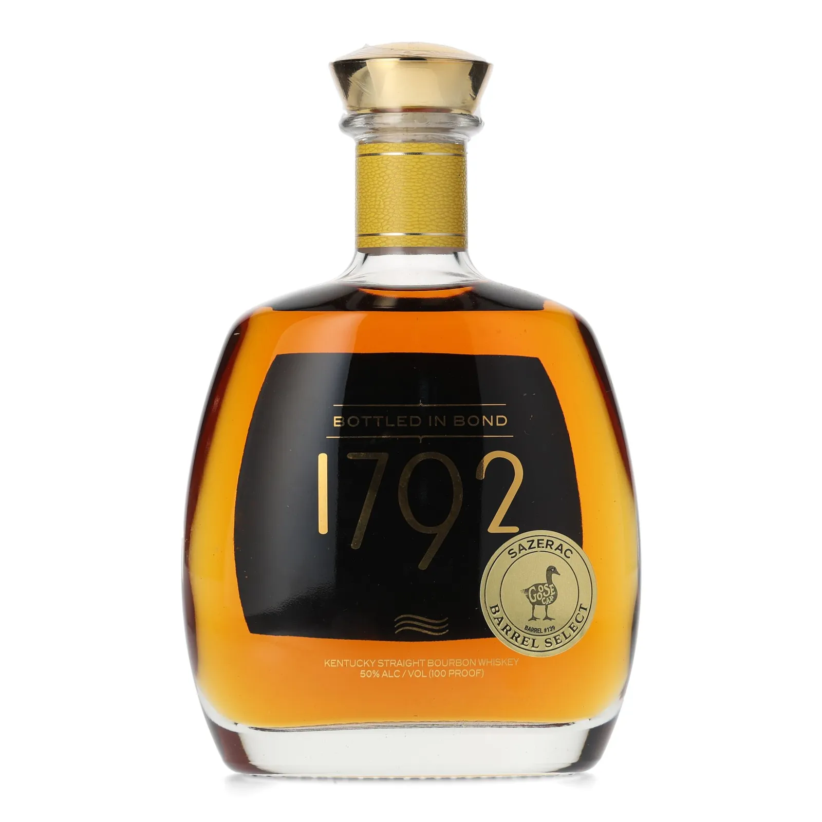 1792 Bottled in Bond Goose Cap Private Barrel Selection, Bourbon Cask, Cask #139, 2025, 50% whisky bottle