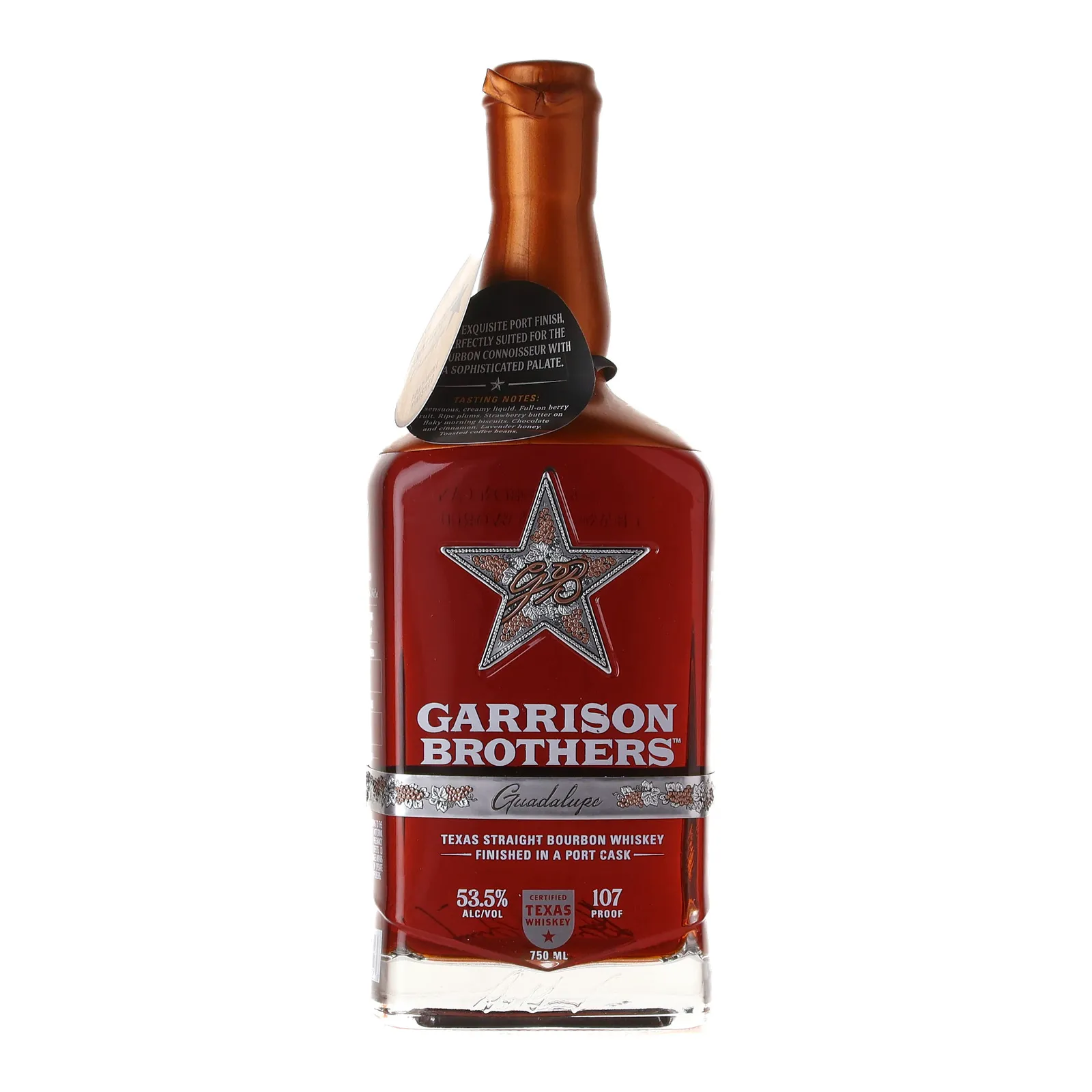 Garrison Brothers Guadalupe 6 Year Old, Port Cask, 2024, 53.5% whisky bottle
