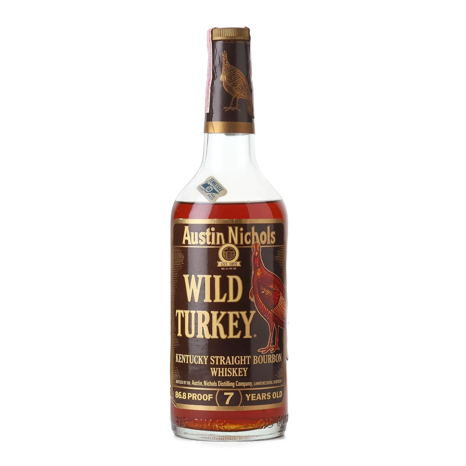 Wild Turkey 7 Year Old, 43.4% whisky bottle