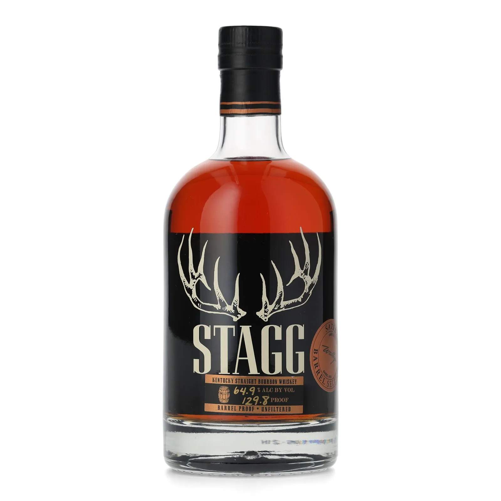 Stagg Barrel Proof Bourbon 'Wally's' Private Barrel Selection, New Charred Oak Cask, 2025, 64.9% whisky bottle