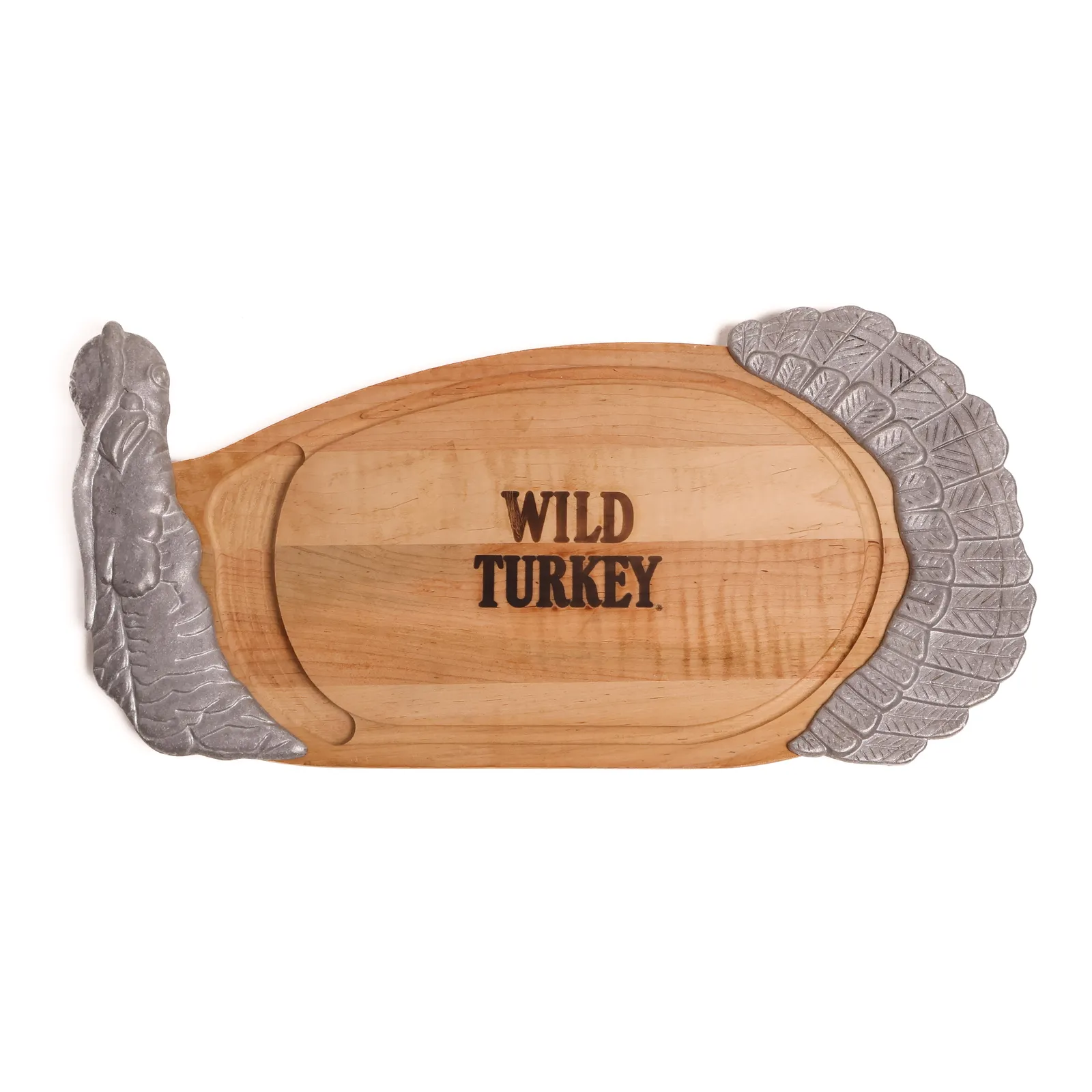 Wild Turkey Wood Carving Board, 4 Year Old, 50.5% whisky bottle