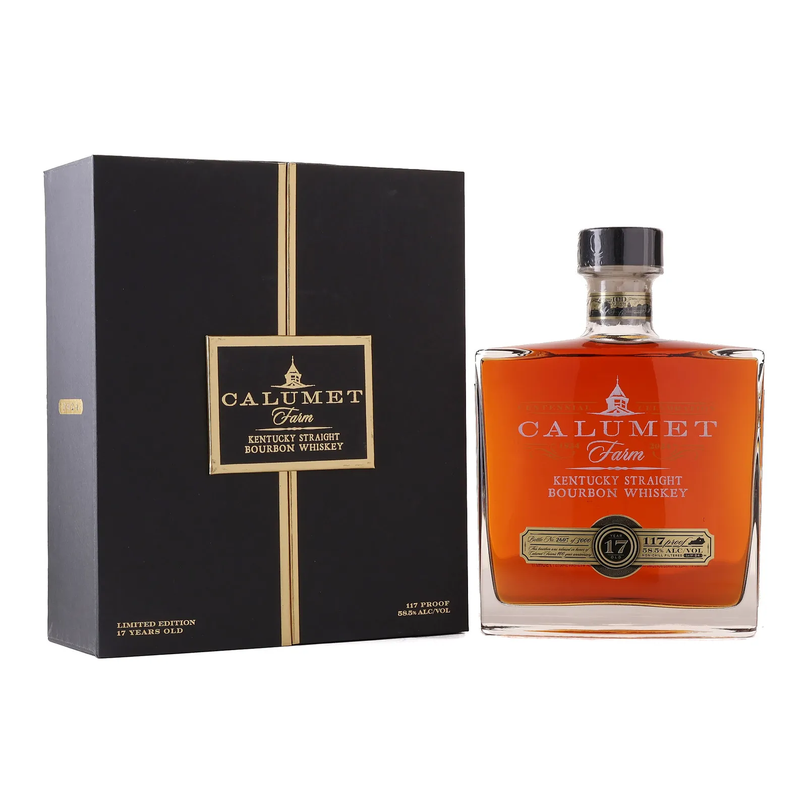 Calumet Farm Centennial Celebration 17 Year Old, Lot No. D4, 2024, 58.5% whisky bottle