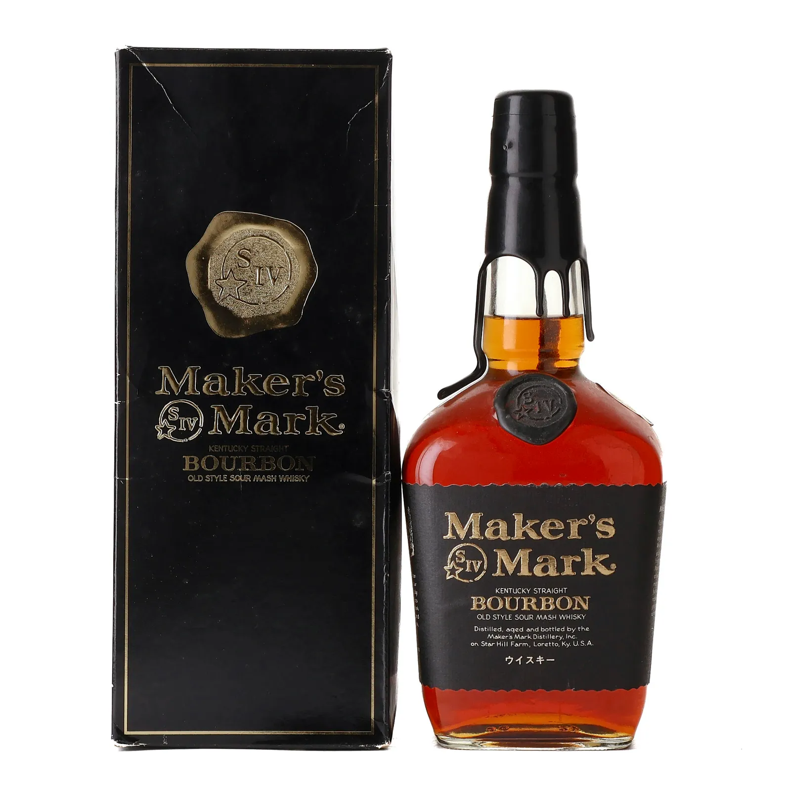 Maker's Mark Black Wax, 47.5% whisky bottle