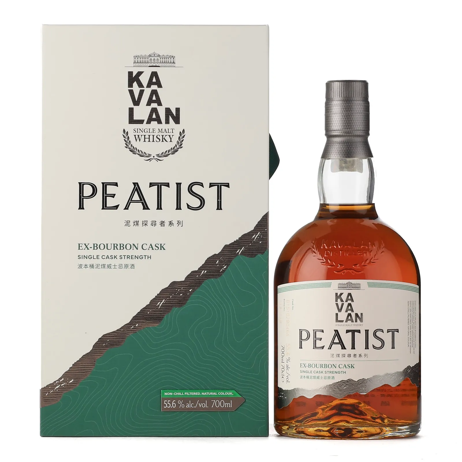 Kavalan Peatist Bourbon Cask, Bourbon Cask, 2025, 55.6% whisky bottle