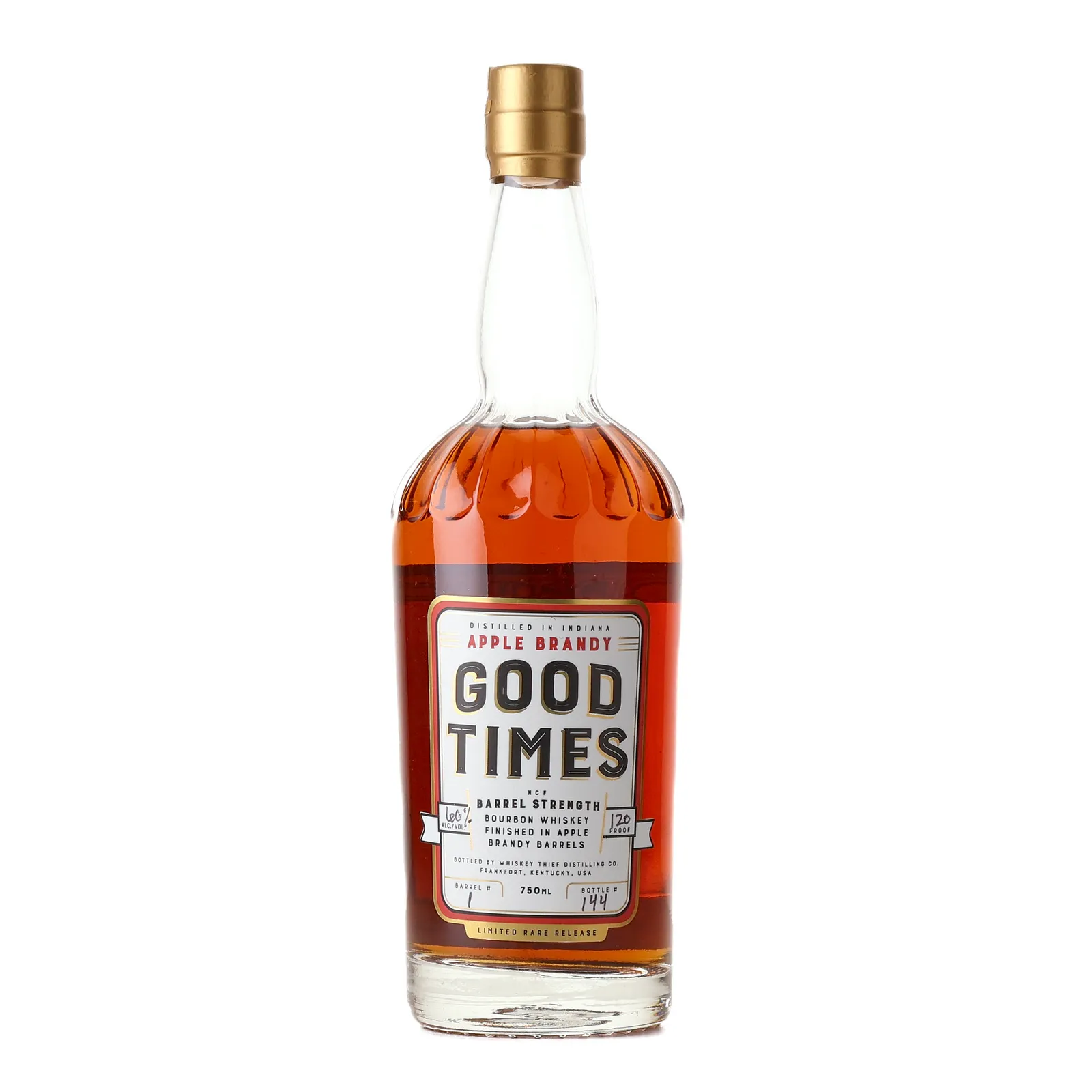 Good Times Apple Brandy Bourbon Steel City Barrel Kings Private Barrel Selection, Apple Brandy Cask, Cask #1, 60% whisky bottle