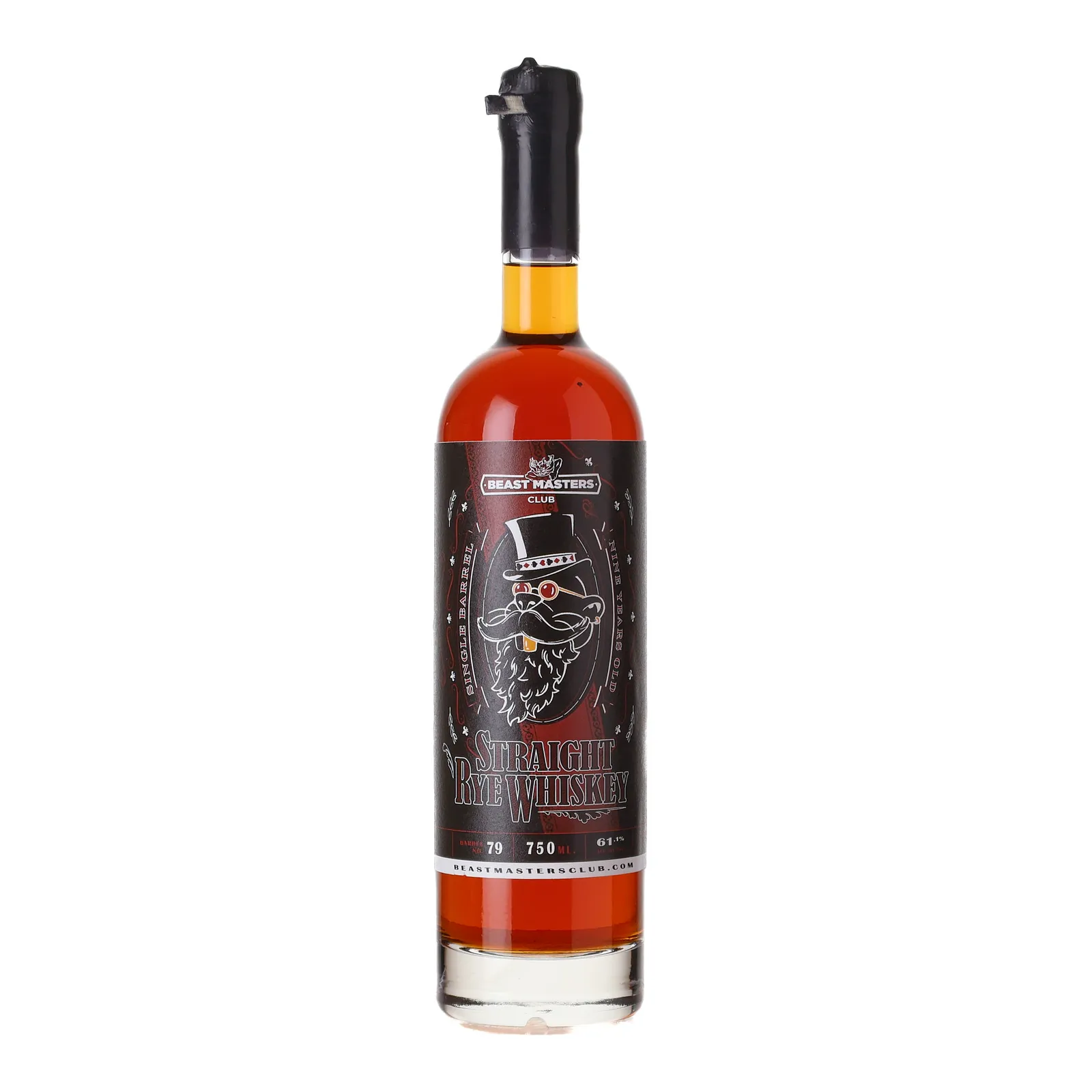 Beast Masters Club Straight Rye 9 Year Old, Cask #79, Jersey Artisan Distilling, 61.1% whisky bottle