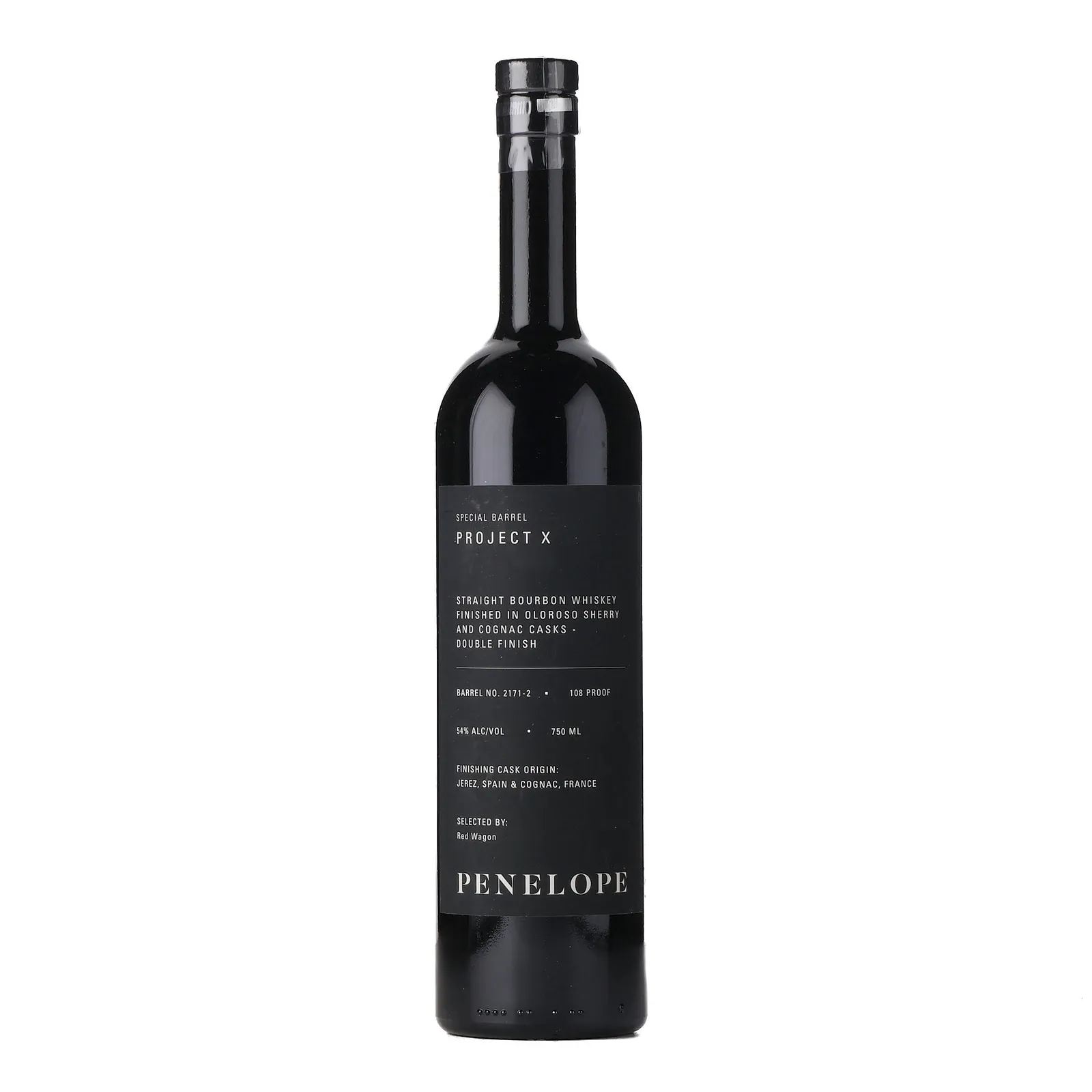 Penelope Project X 'Red Wagon' Private Barrel Selection, Cognac & Oloroso Sherry Cask, Cask #2171-2, 54% whisky bottle