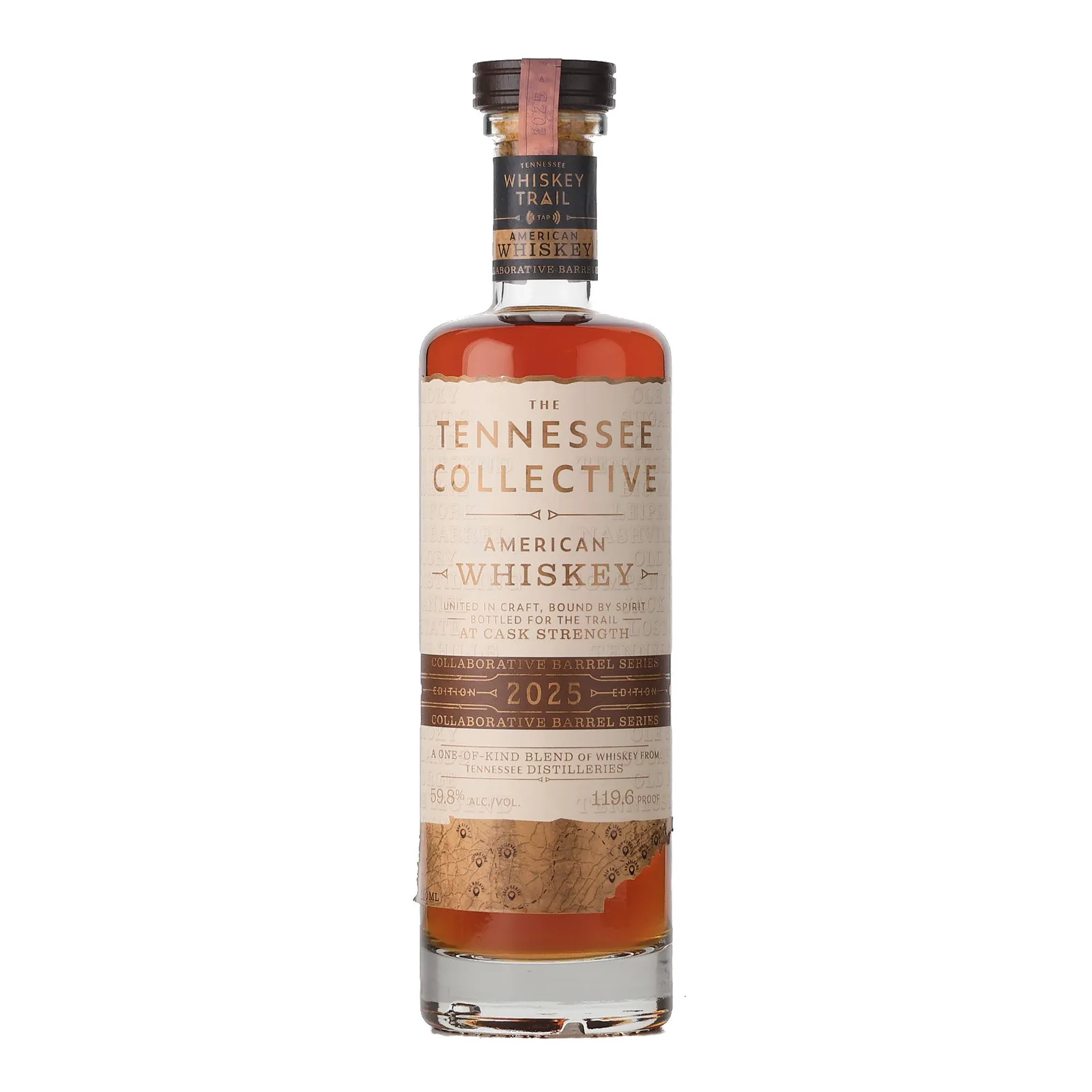 Tennessee Whiskey Trail The Tennessee Collective, Collaborative Barrel Series, Tennessee Whiskey Trail, 59.8% whisky bottle