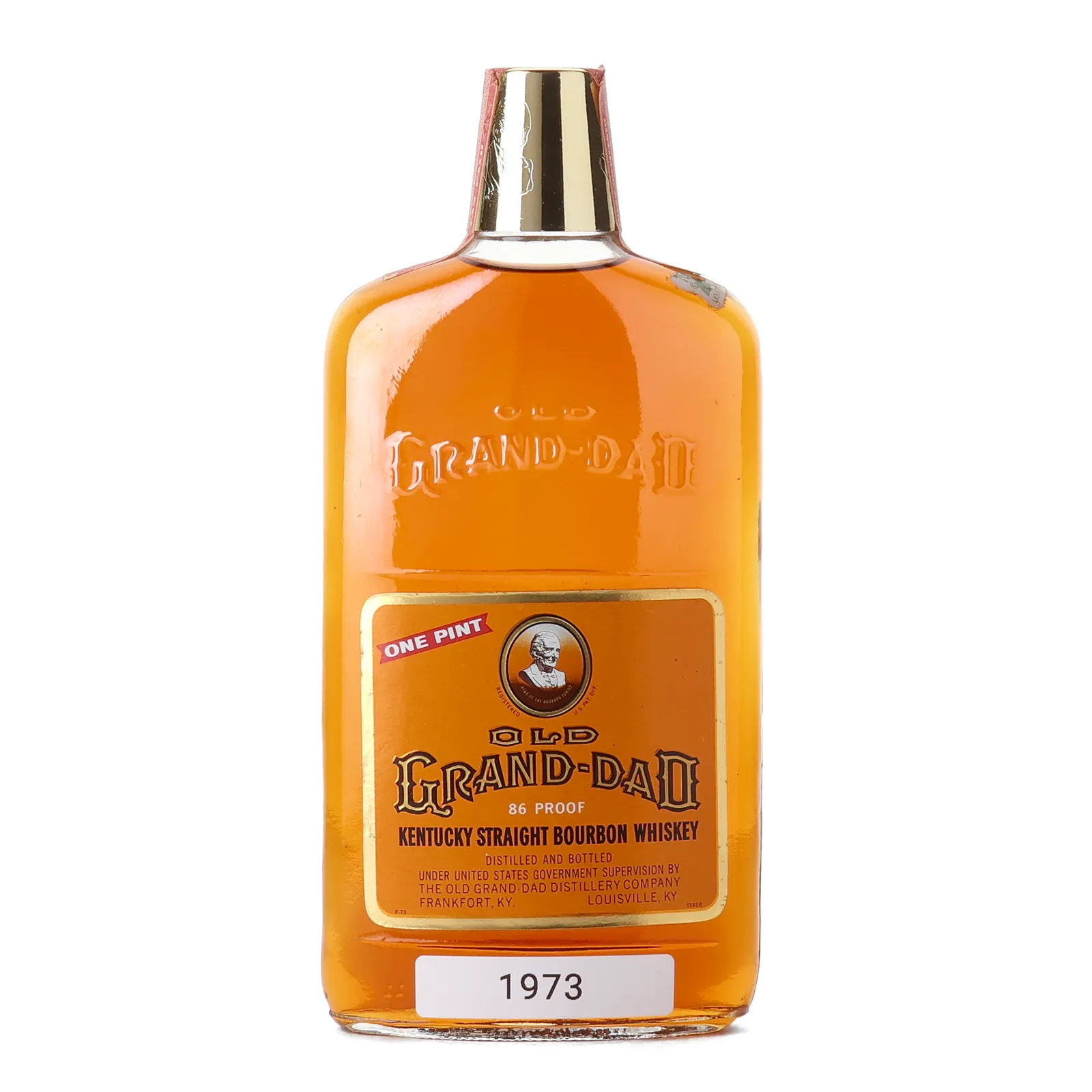 Old Grand-Dad Bourbon, 1973, 43% whisky bottle