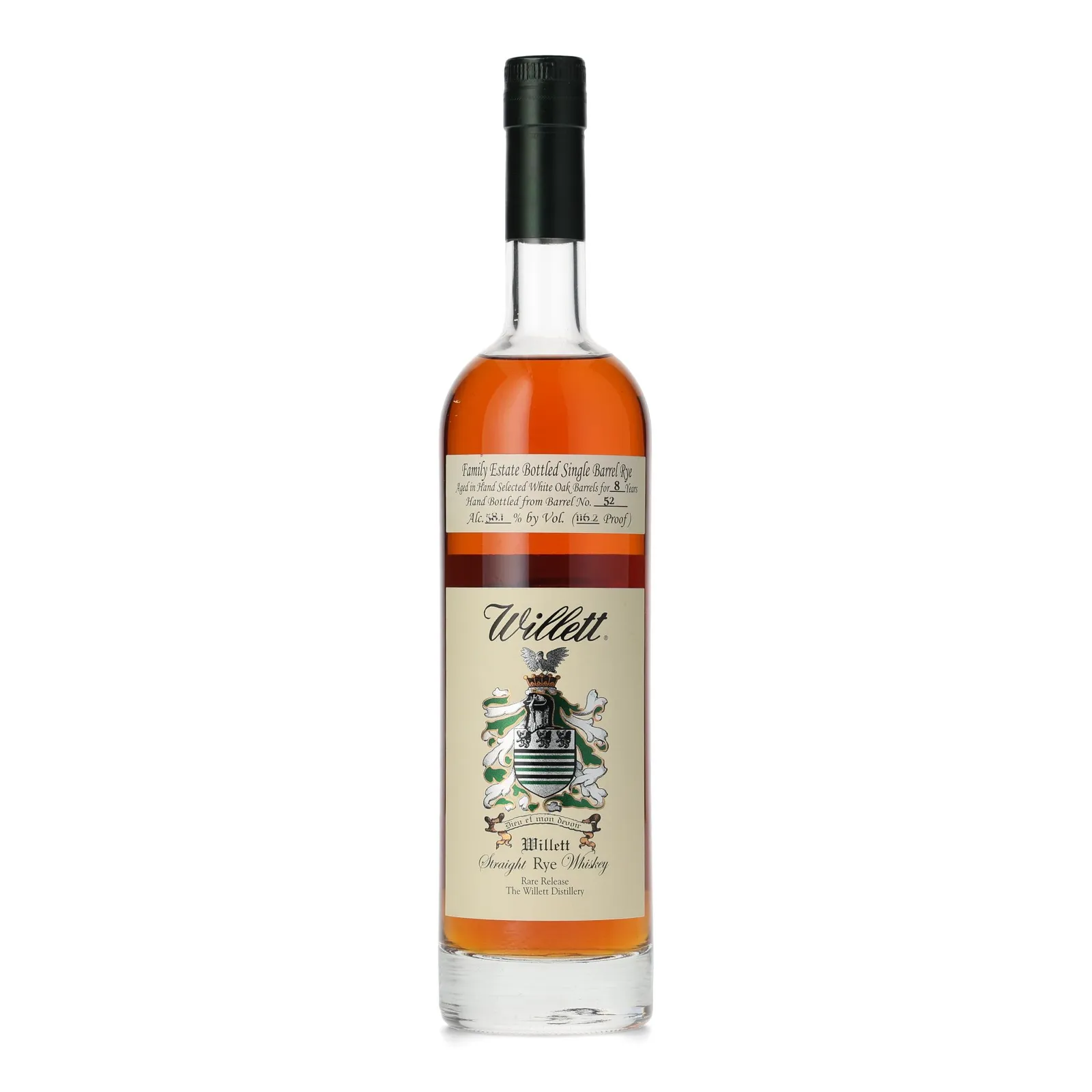 Willett Family Estate 8 Year Old, White Oak Cask, Cask #52, 58.1% whisky bottle
