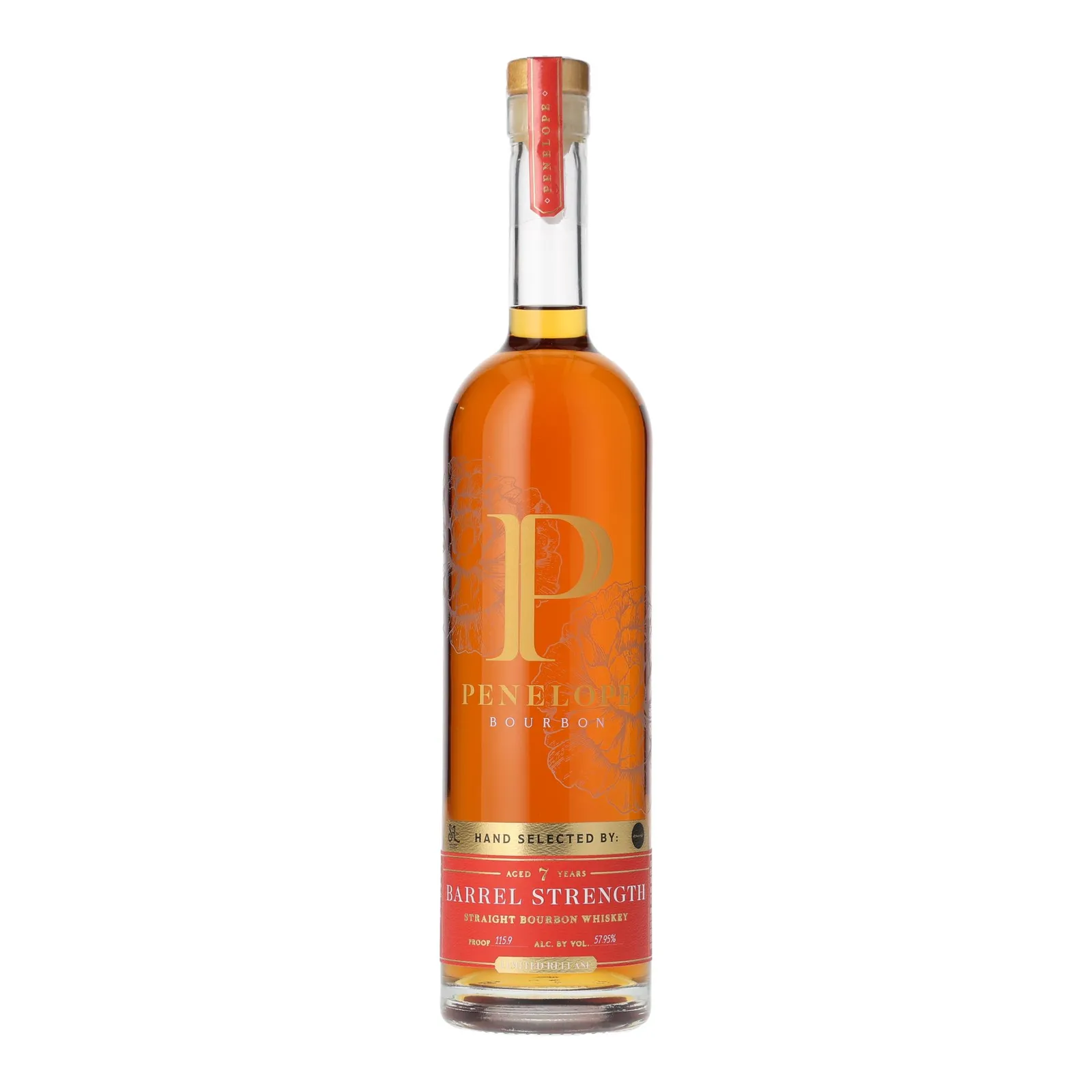 Penelope Bourbon Barrel Strength 'St Louis/Schnucks' Private Barrel Selection 7 Year Old, New American Oak Cask, 57.95% whisky bottle