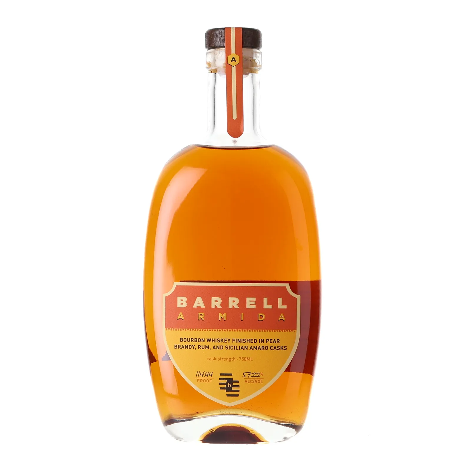 Barrell Armida Cask Strength Bourbon, Pear Brandy, Jamaican Rum & Sicilian Amaro Cask, 57.2% whisky bottle