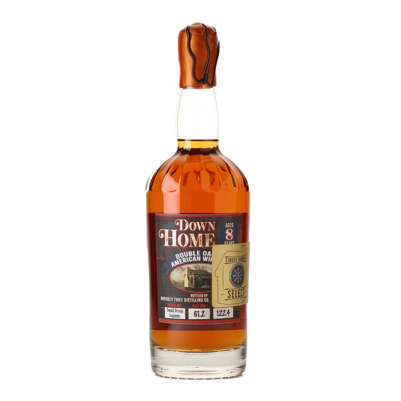Down Home Double Oaked 8 Year Old, Double Oak Cask, Small Group Legends, 61.2% whisky bottle