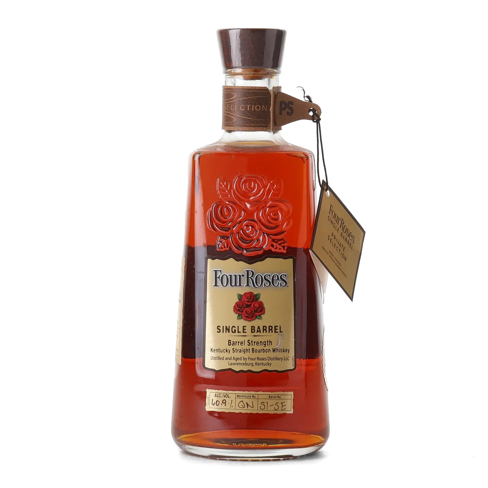 Four Roses Barrel Strength OESK 'Liquor King' Private Barrel Selection 10 Year Old, New Charred Oak Cask, Cask #QN 51-5E, 2022, 60.9% whisky bottle