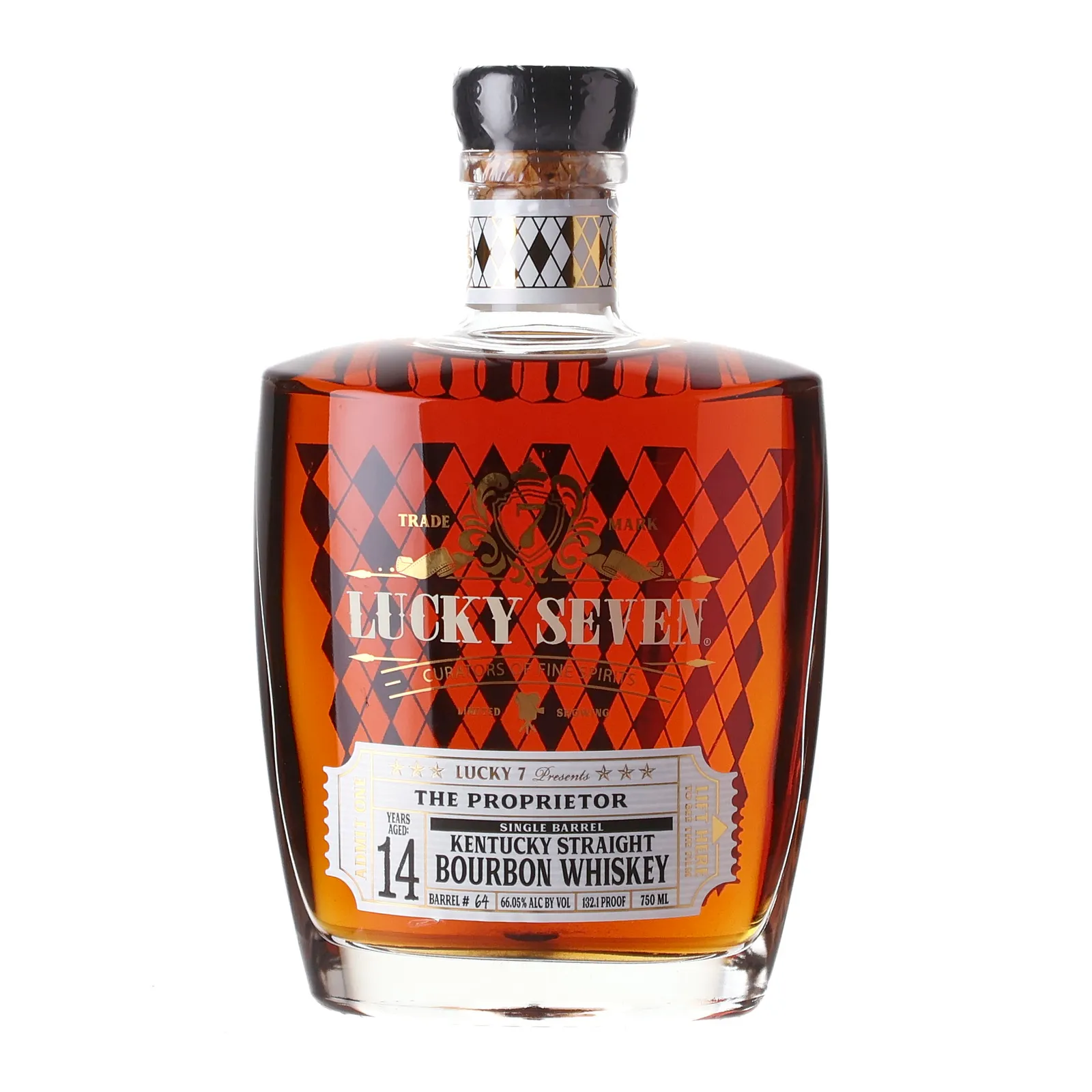 Lucky Seven The Proprietor 14 Year Old, Barrel Cask #64, 66.05% whisky bottle