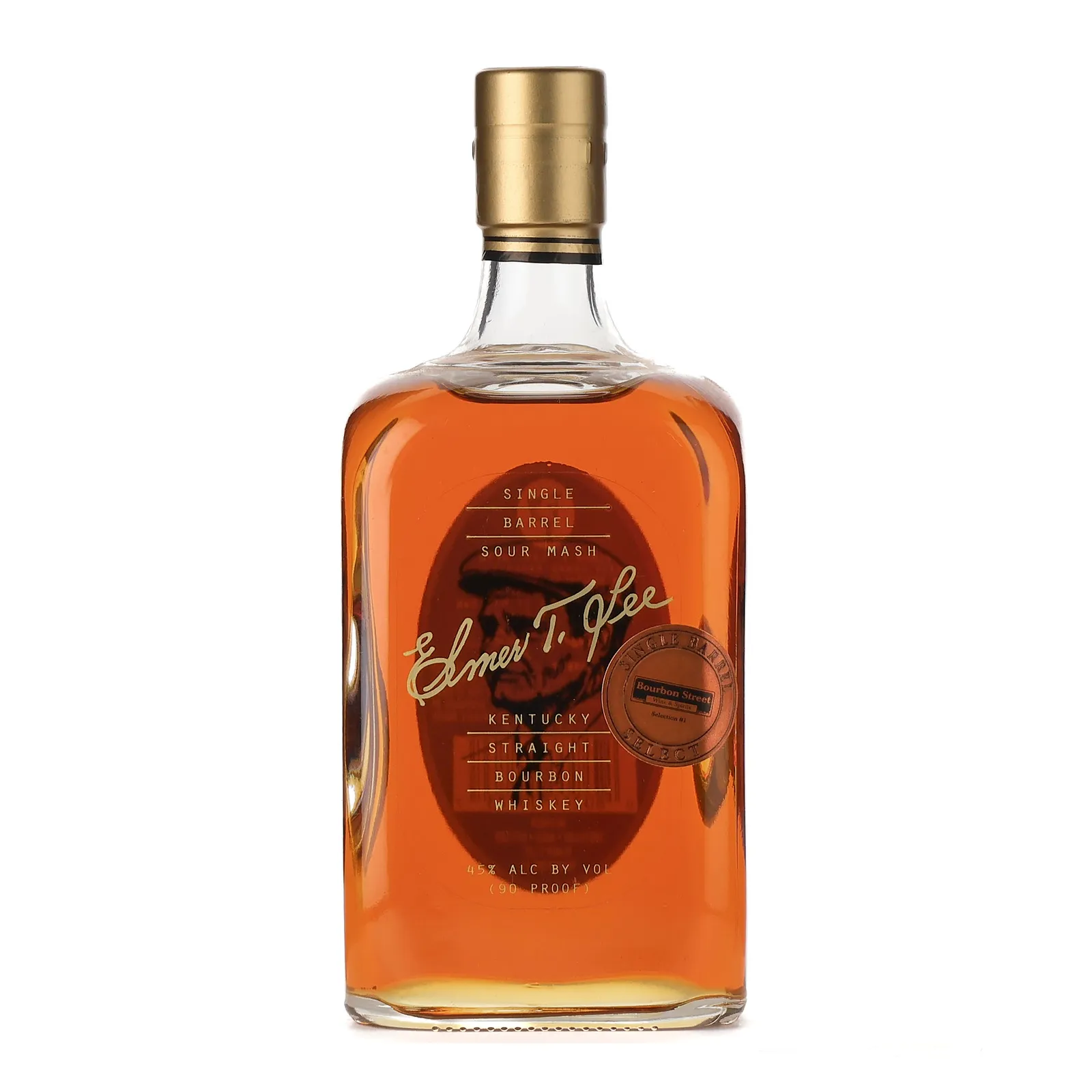 Elmer T. Lee 'Bourbon Street' Private Barrel Selection, New Charred Oak Cask, 45% whisky bottle