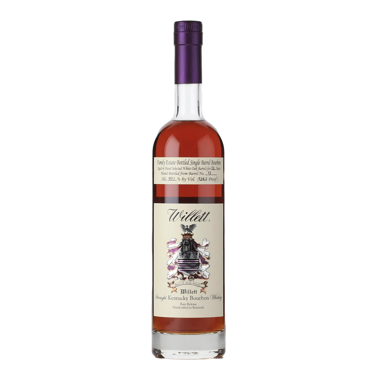 Willett Family Estate Single Barrel 'Pablo Wuz Here' 13 Year Old, White Oak Cask, Cask #13, 67.1% whisky bottle