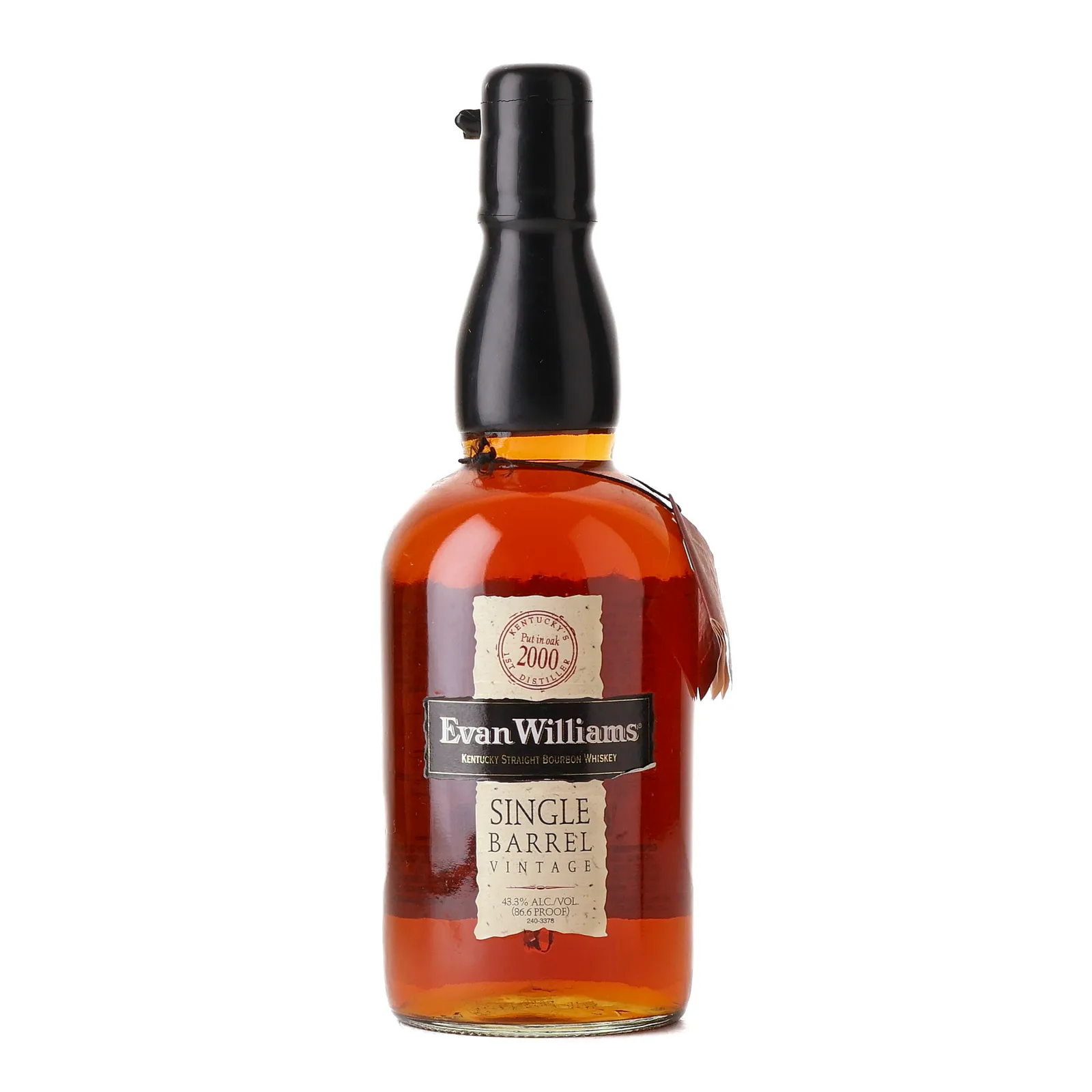 Evan Williams Single Barrel Vintage, Barrel Cask, Cask #957, 2010, 43.3% whisky bottle