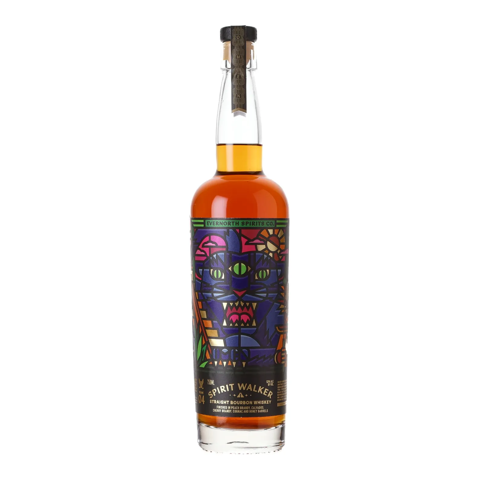 Evernorth Spirits Spirit Walker Volume 04 Ambrosia, Peach Brandy, Calvados, Cherry Brandy, Cognac & Honey Cask, Volume 04, 2024, 53% whisky bottle