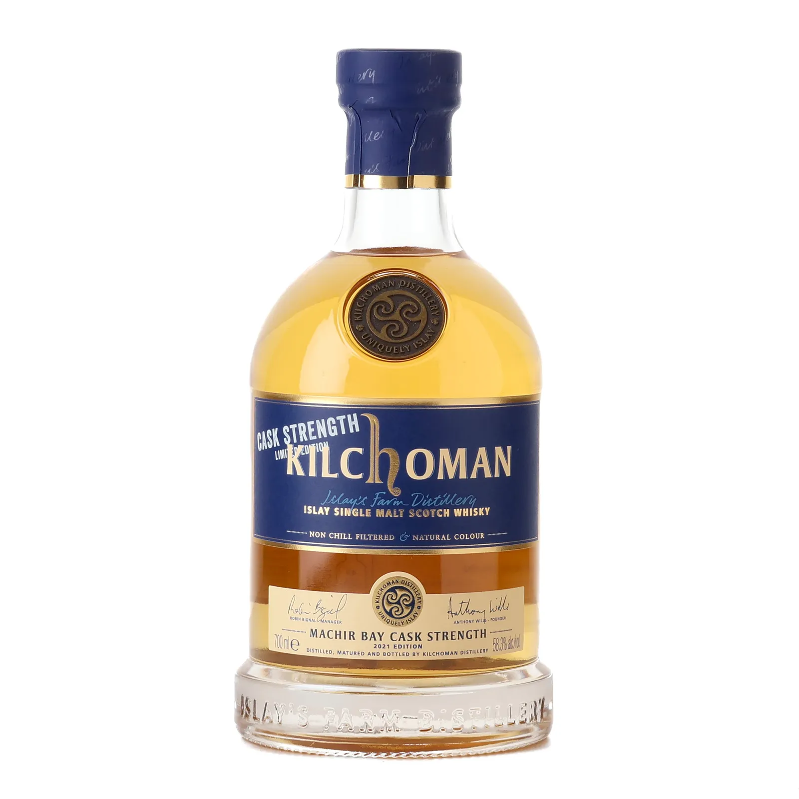 Kilchoman Machir Bay Cask Strength 2021 Edition, Bourbon & Sherry Cask, Batch 2021 Edition, 2021, 58.3% whisky bottle