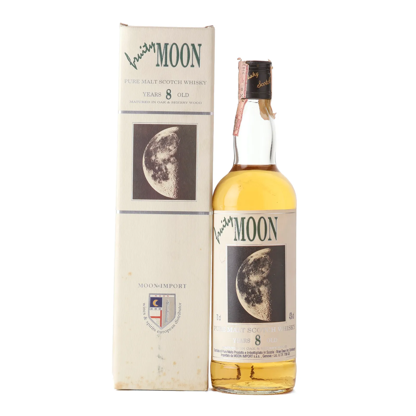 Moon Import Fruity 8 Year Old, Bourbon & Sherry Cask, Moon Import, 43% whisky bottle